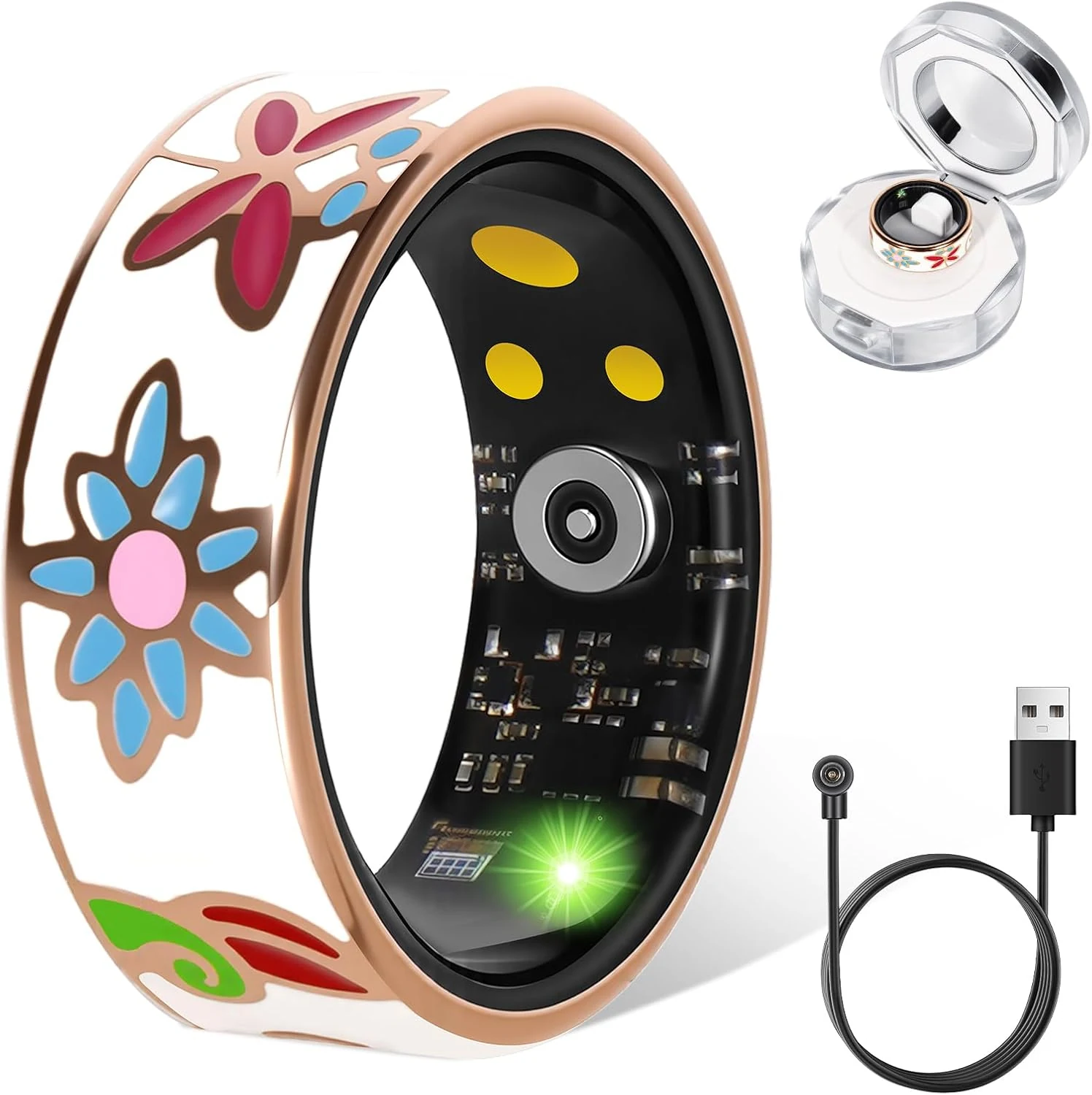 DSHKISK Smart Ring for Women & Men, Fitness Tracker with Heart review