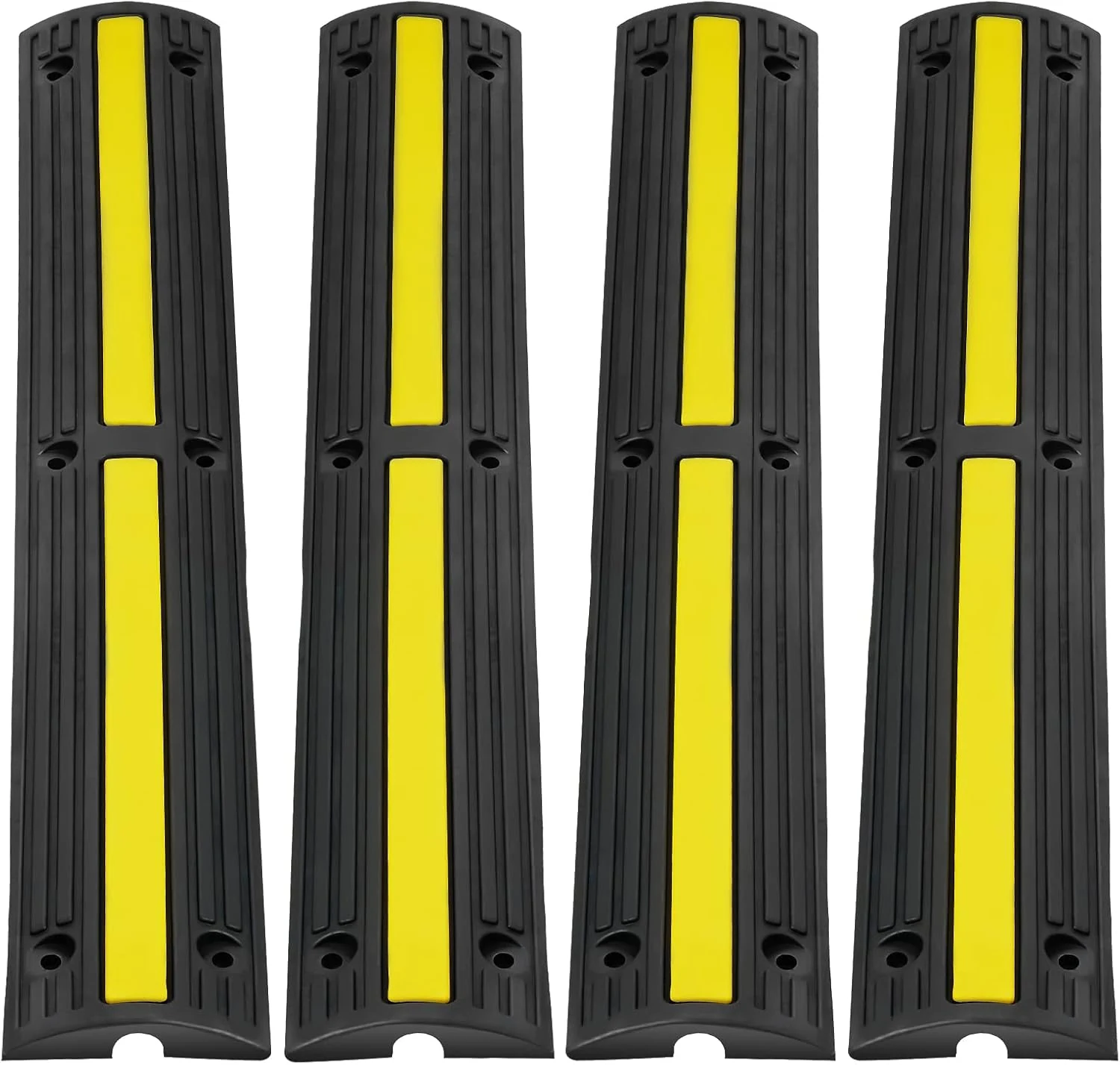 VEVOR 3.28 ft Cable Protector Ramp, 4 Pack of 1 Channel