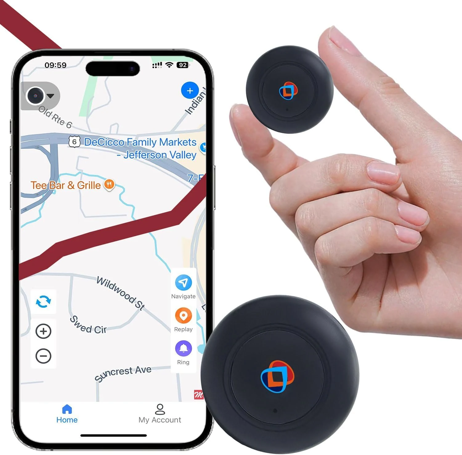GPS Tracker for Vehicles,Car GPS Tracker Portable Real Time Magnetic GPS Tracking Device,Full Global Coverage Location Tracker for Kids,Dogs,Trucks/Person,No Subscription Required/No Monthly Fee