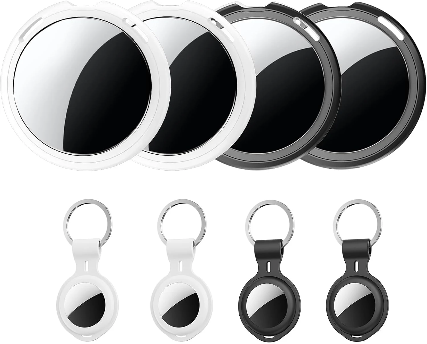 CYBERDOT 4 Pack Tracker Tags (Apple MFi Certified) for Find My (iOS Only)