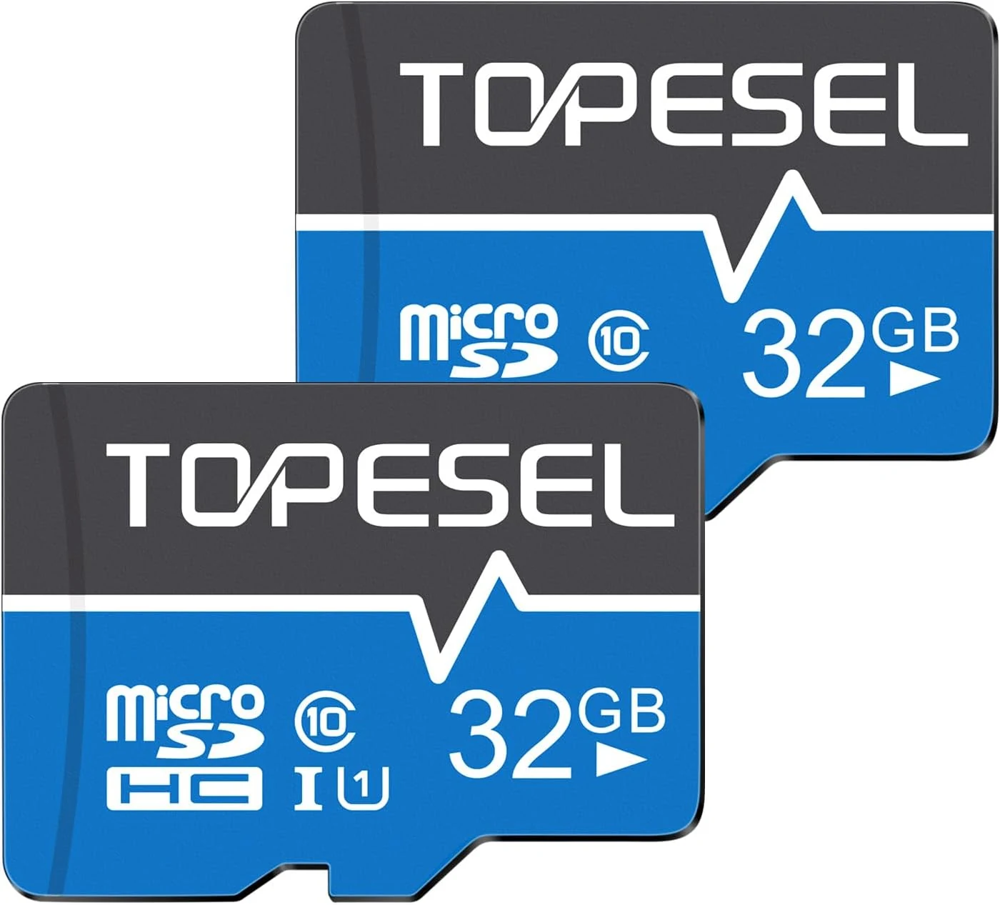 TOPESEL 32GB(The Actual Usable Capacity is 28.8GB) Micro SD Card (2 Pack)