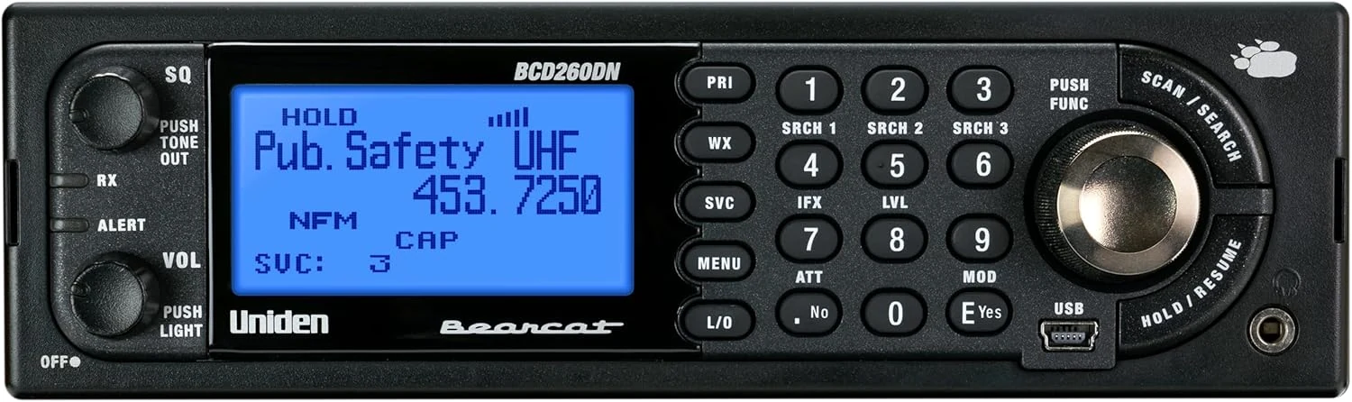 Uniden Bearcat BCD260DN Base/Mobile Digital Scanner, Performance Features, Band Scope Rapid System/Channel Number Tagging, Narrowband Reception
