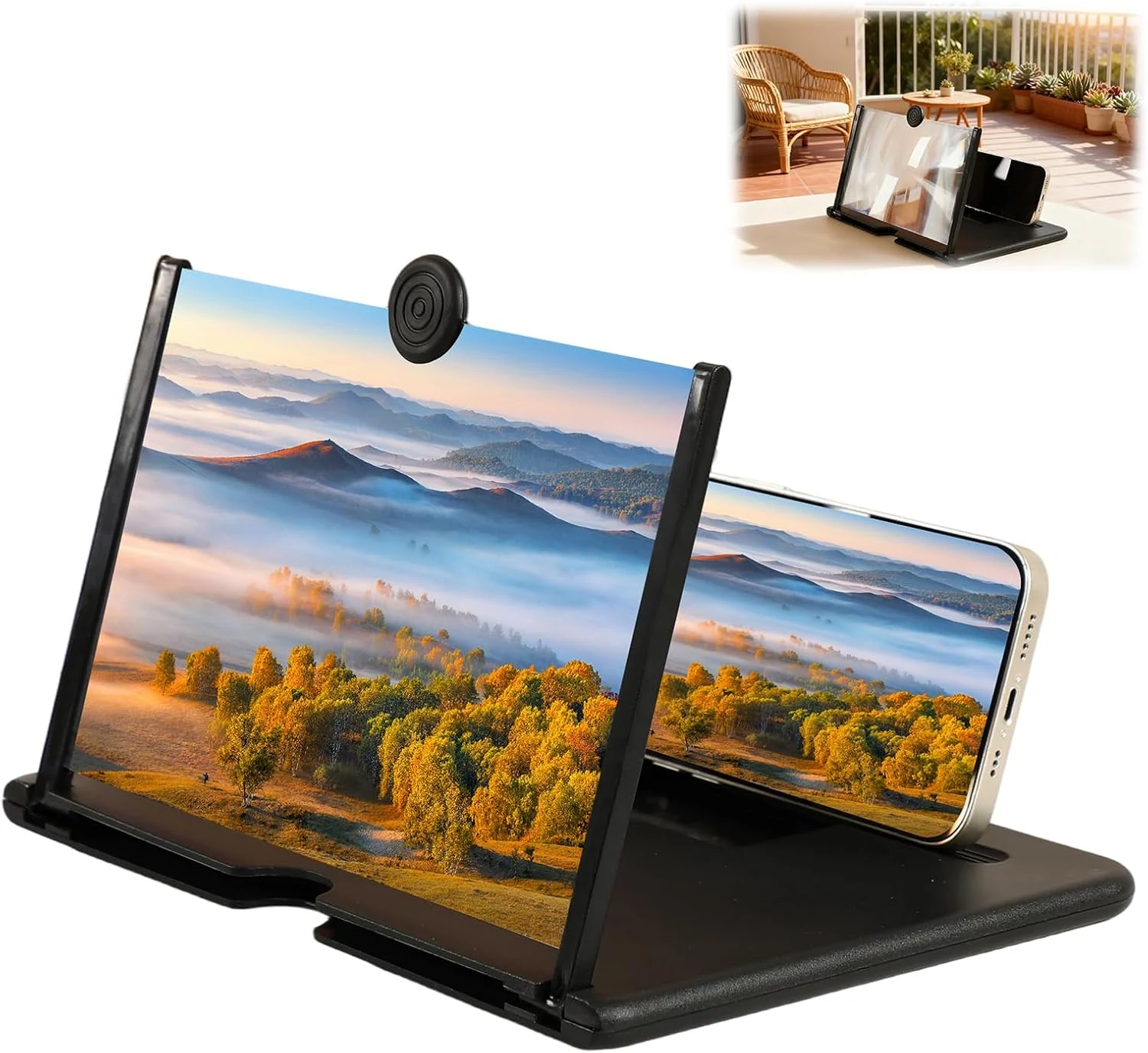 Screen Magnifier Version, 3D HD Mobile Phone Magnifier Screen (12 inch)