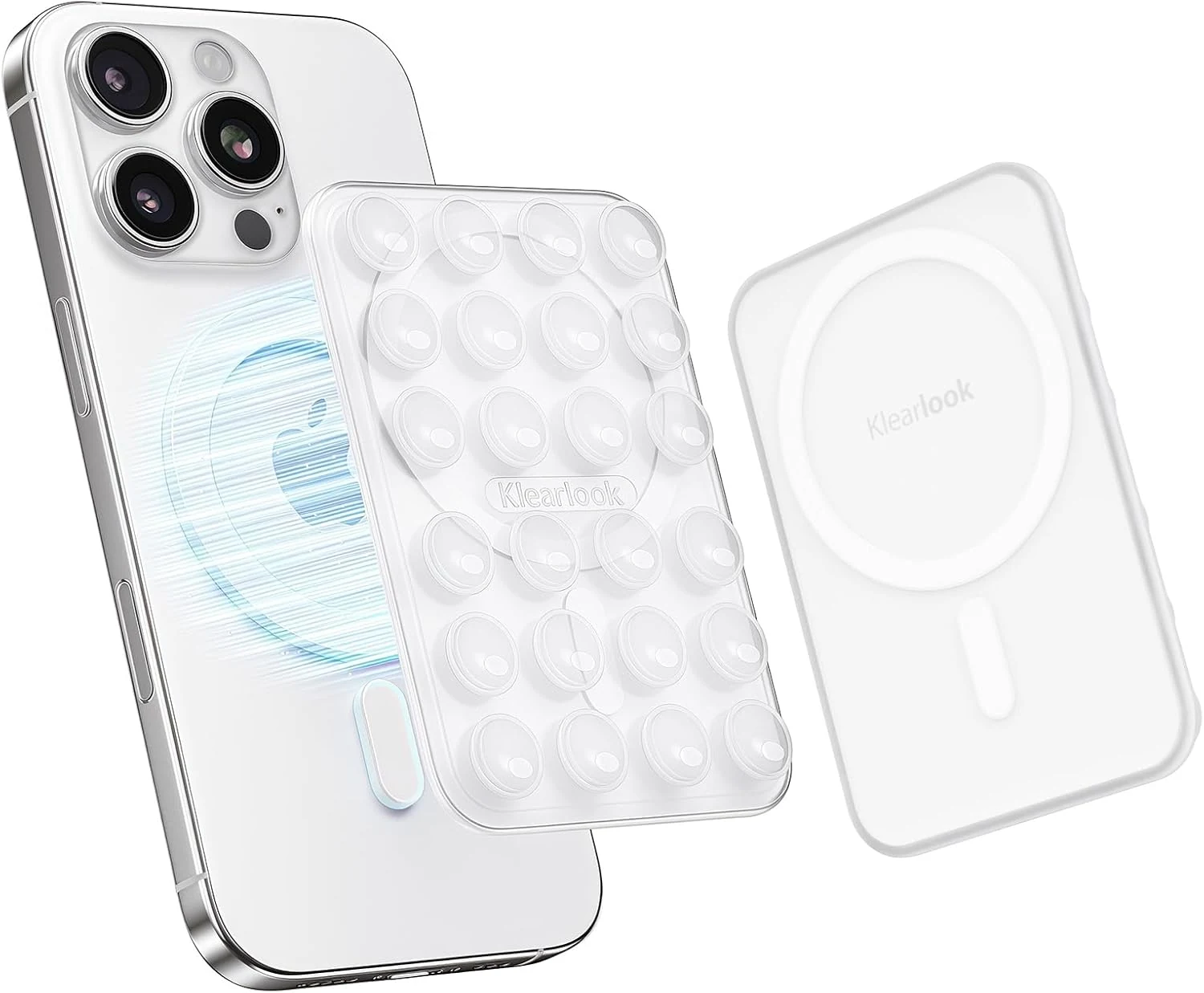 Klearlook Magnetic Suction Phone Mount for MagSafe Case, Removable Sticky Phone Grip Holder