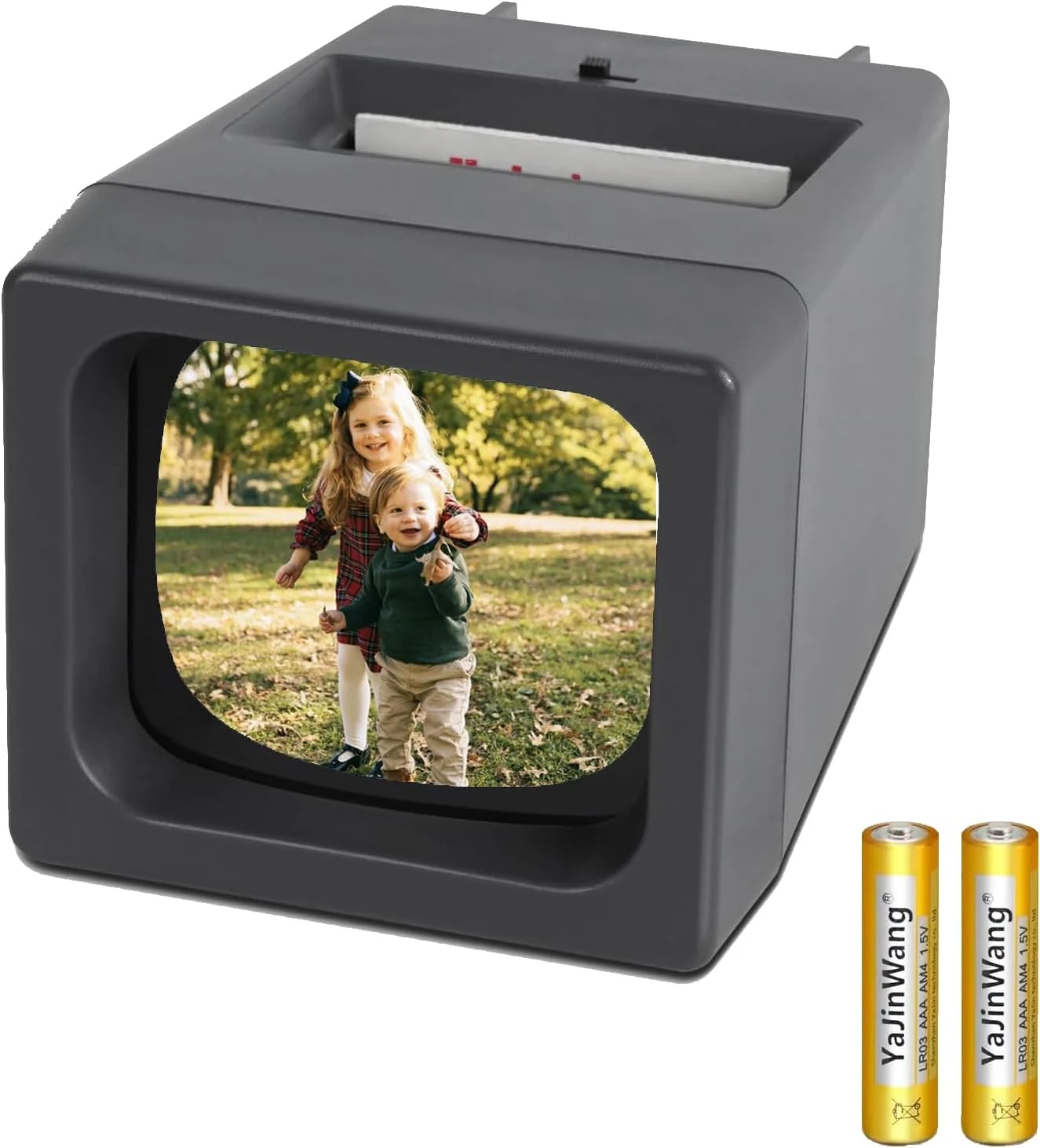 35mm Slide Film Viewer, 2X Magnification Slide Viewer, Desk Top LED Lighted Illuminated Viewing Old Slides