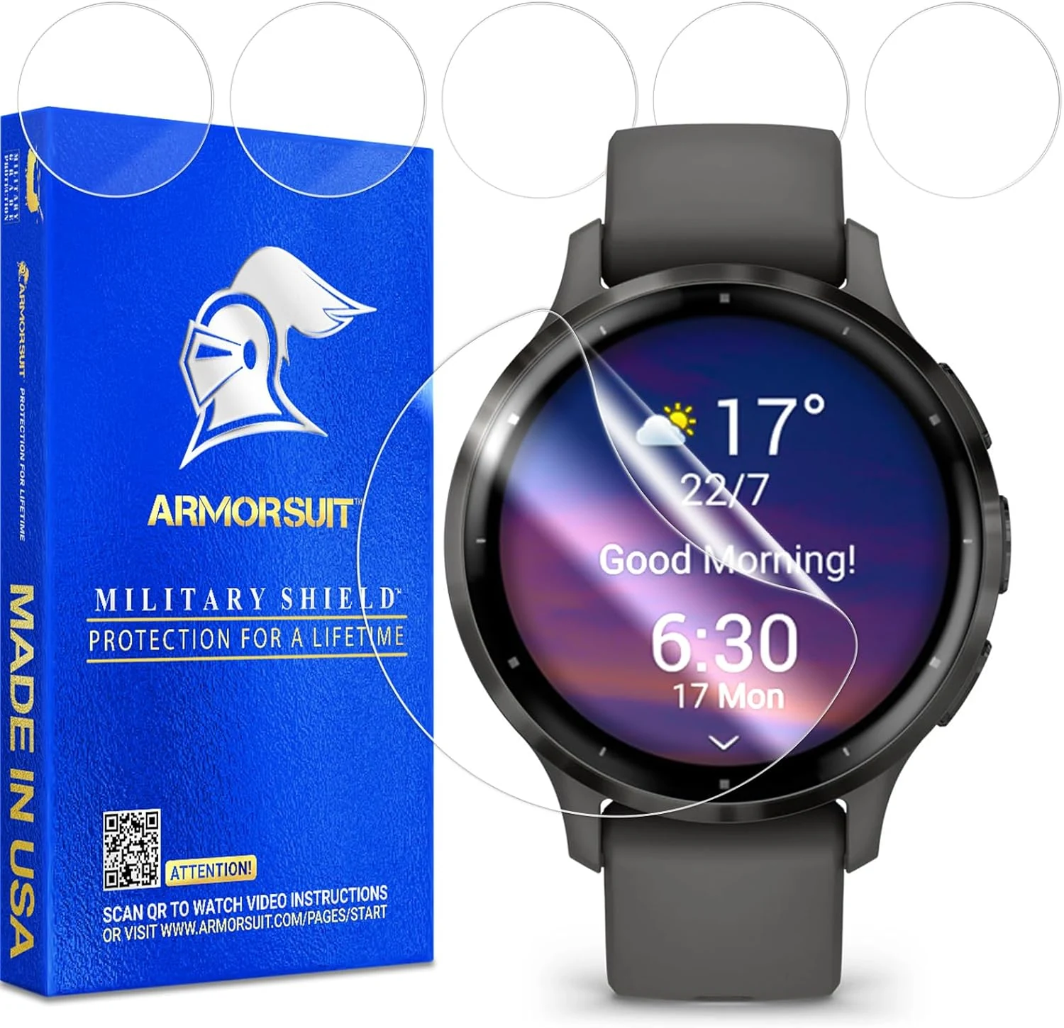 ArmorSuit 6 Pack for Garmin Venu 3S (41mm) Screen Protector