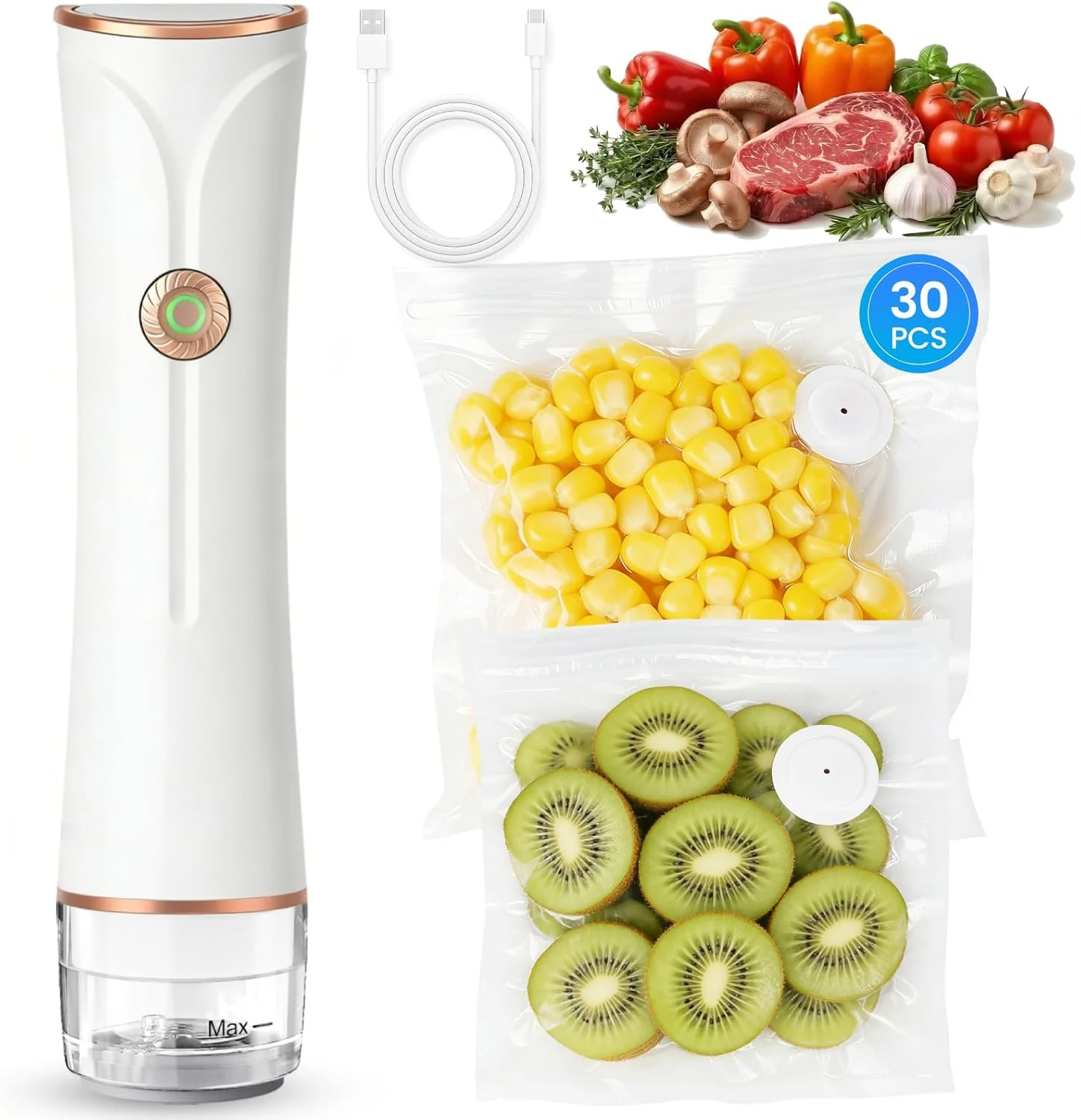 Compact Vacuum Sealer for Food with Visible Tank, Handheld Vacuum review
