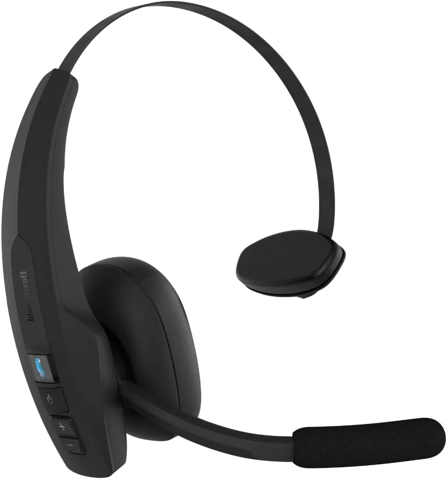 BlueParrott Pro B350 Mono Bluetooth Wireless Headphones 98% Noise Cancellation