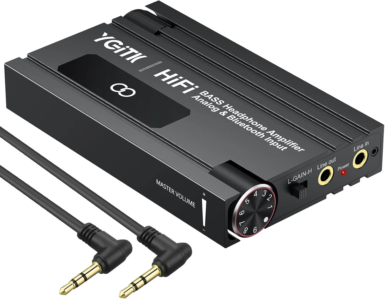 Professional 16-600Ω Bluetooth Headphone Amplifier with Bass Boost, 3.5mm Portable HiFi (YGiTK)