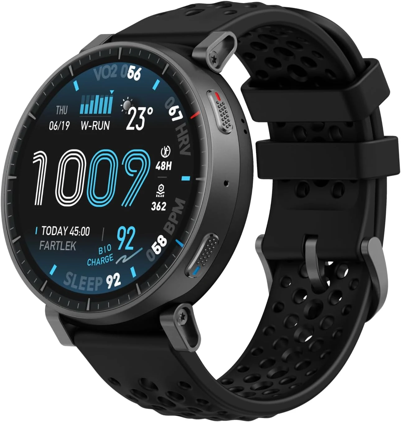 Amazfit Active Max Smart Watch 1.5" AMOLED Display, 25-Day Battery, Offline Maps, GPS, 4GB Storage, 170+ Sport Modes, 5 ATM Water Resistant, Heart Rate & Sleep Fitness Tracker