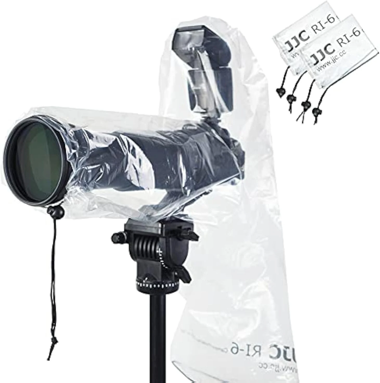 2 Pack 18" Long Camera Rain Cover with Flash Dust Sleeve Protector