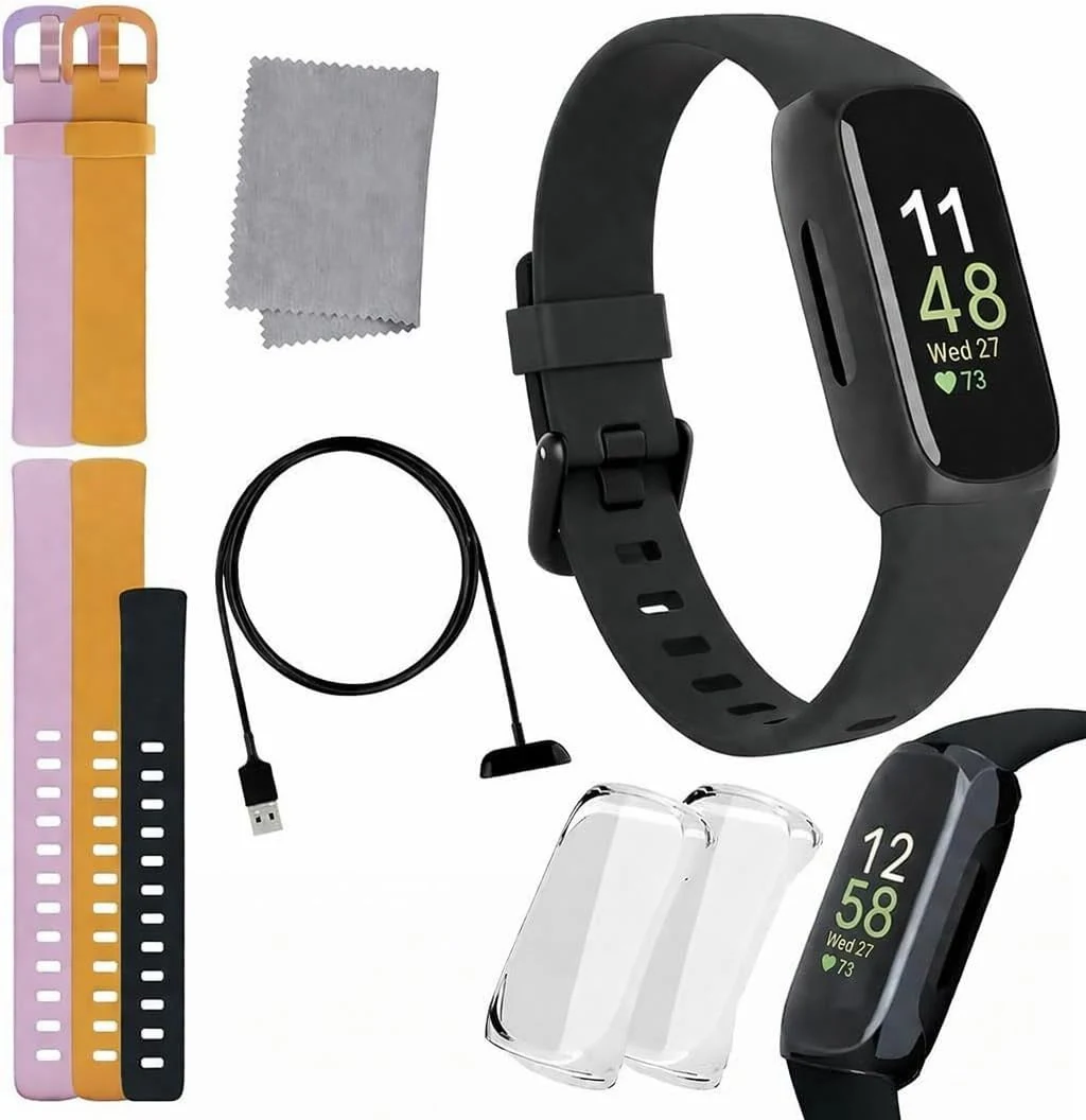 Fitbit Inspire 3 Health & Fitness Tracker Bundle