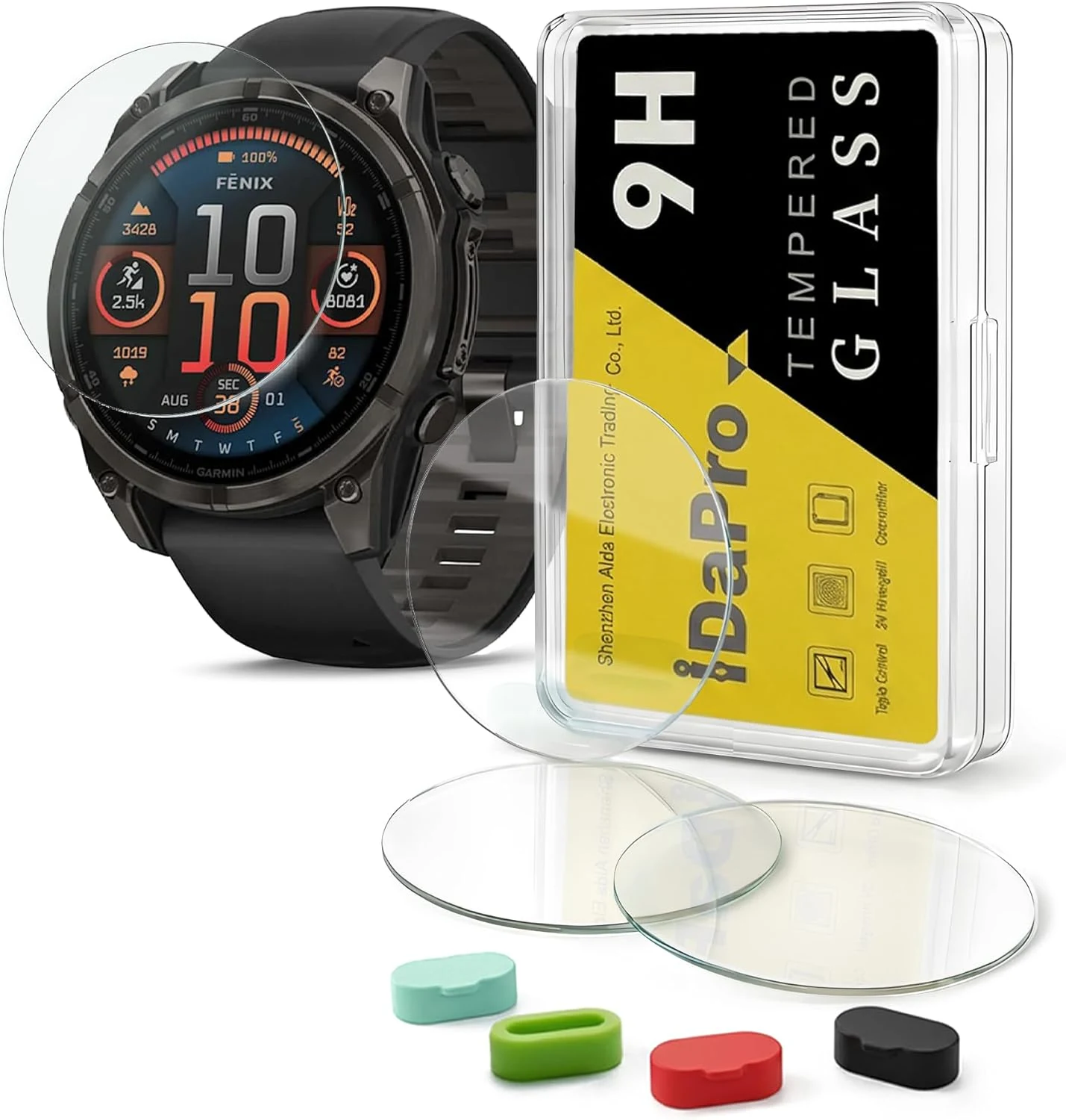 iDaPro [4+4 Pack Screen Protector for Garmin Fenix 8 AMOLED 47mm / Fenix 8 Solar 47mm