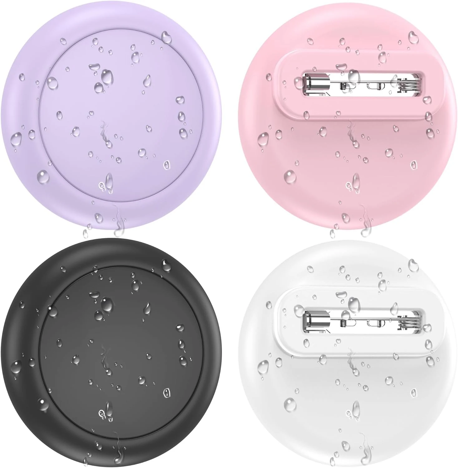 for AirTag Holder for Kids 4-Pack, Waterproof Air Tagholder Hidden Pin Discreet Toddler Tracker for School Uniforms, Jackets, Backpack & Dog Collar