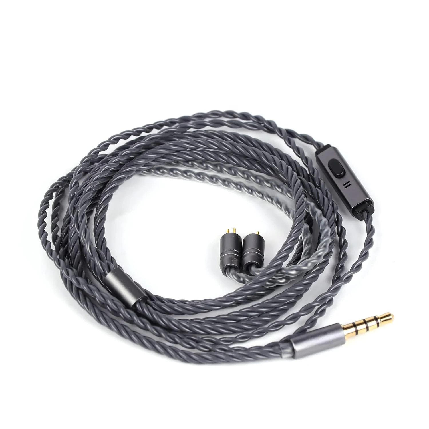 Linsoul Tripowin Grace Detachable Silver-Plated Oxygen Free Copper OFC in Ear Earphone Cable with Microphone (2Pin)