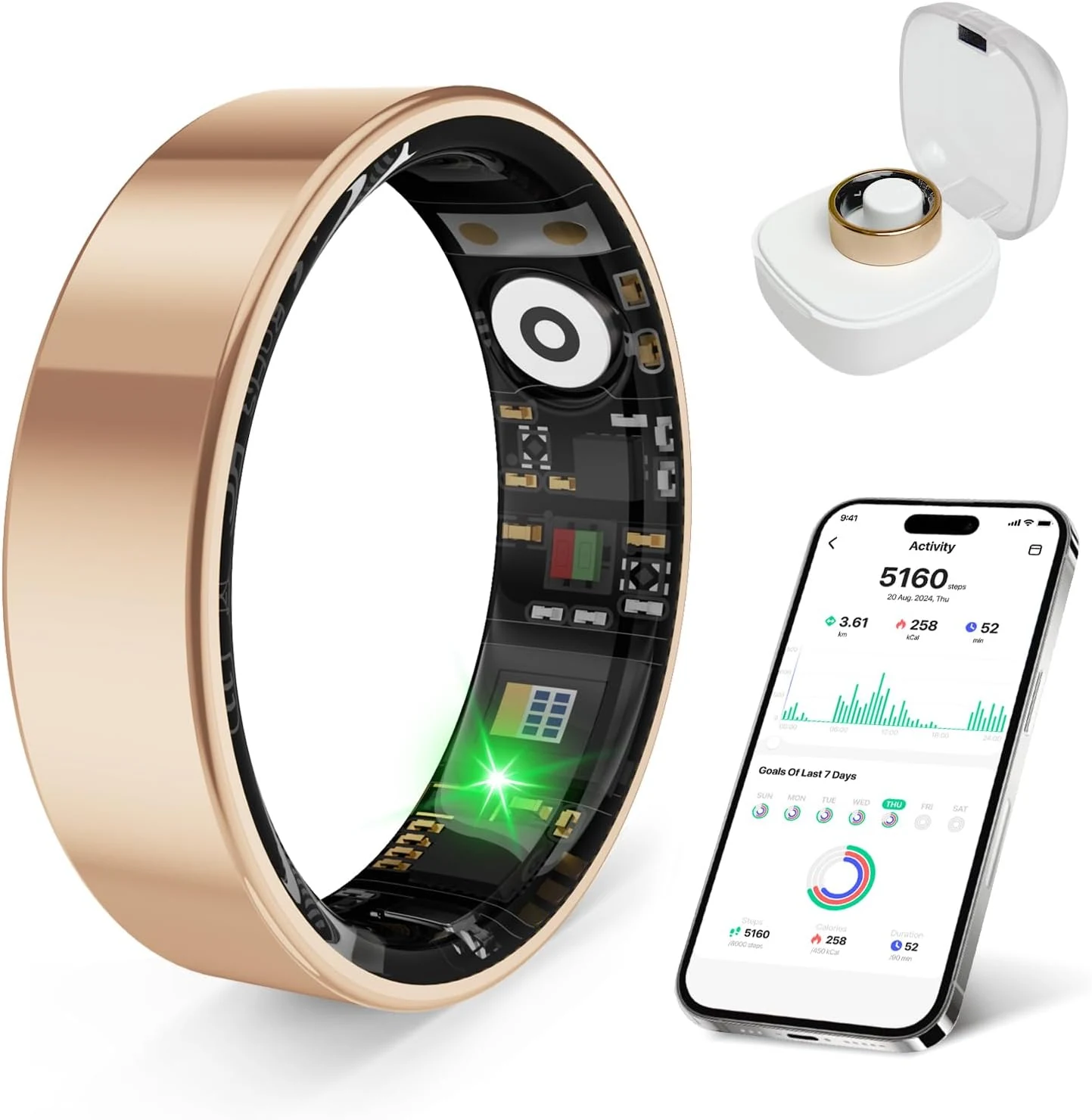 2026 Smart Ring Health Tracker for Men Women, Sleep Stress review (prxxhri)