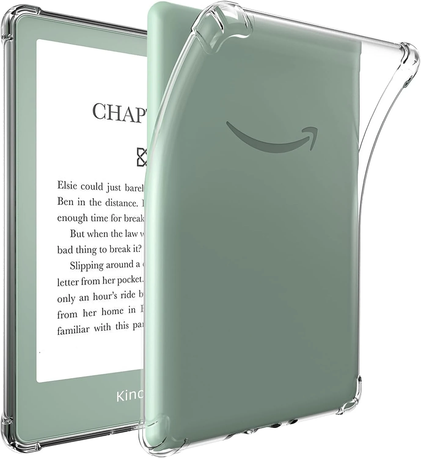 Clear Case for 6.8" Kindle Paperwhite 11th Generation 2021 and Signature Edition TPU Back Cover