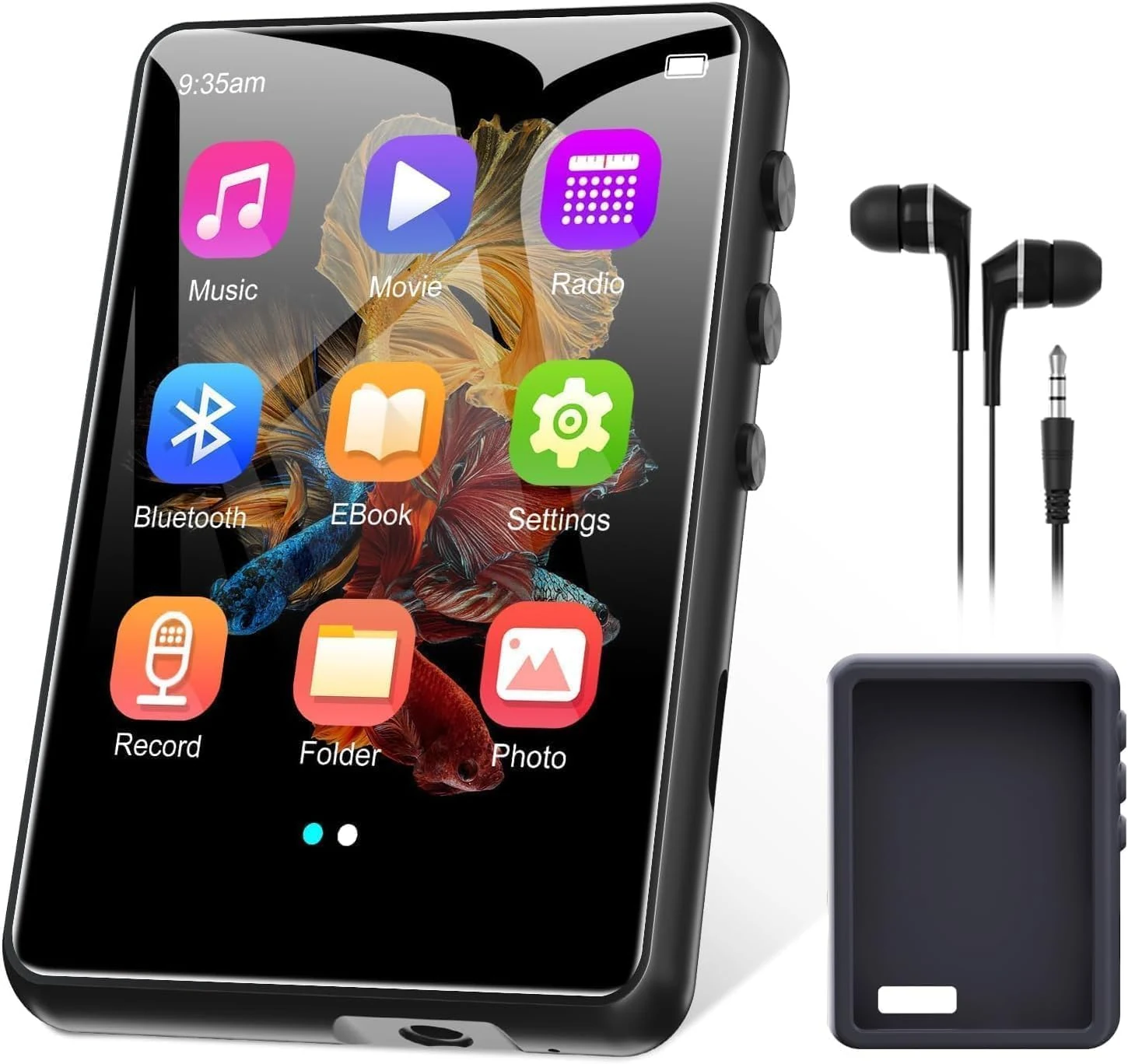 ZAQE 128GB MP3 Player with Bluetooth 5.4, 2.4" Portable HiFi Music Player