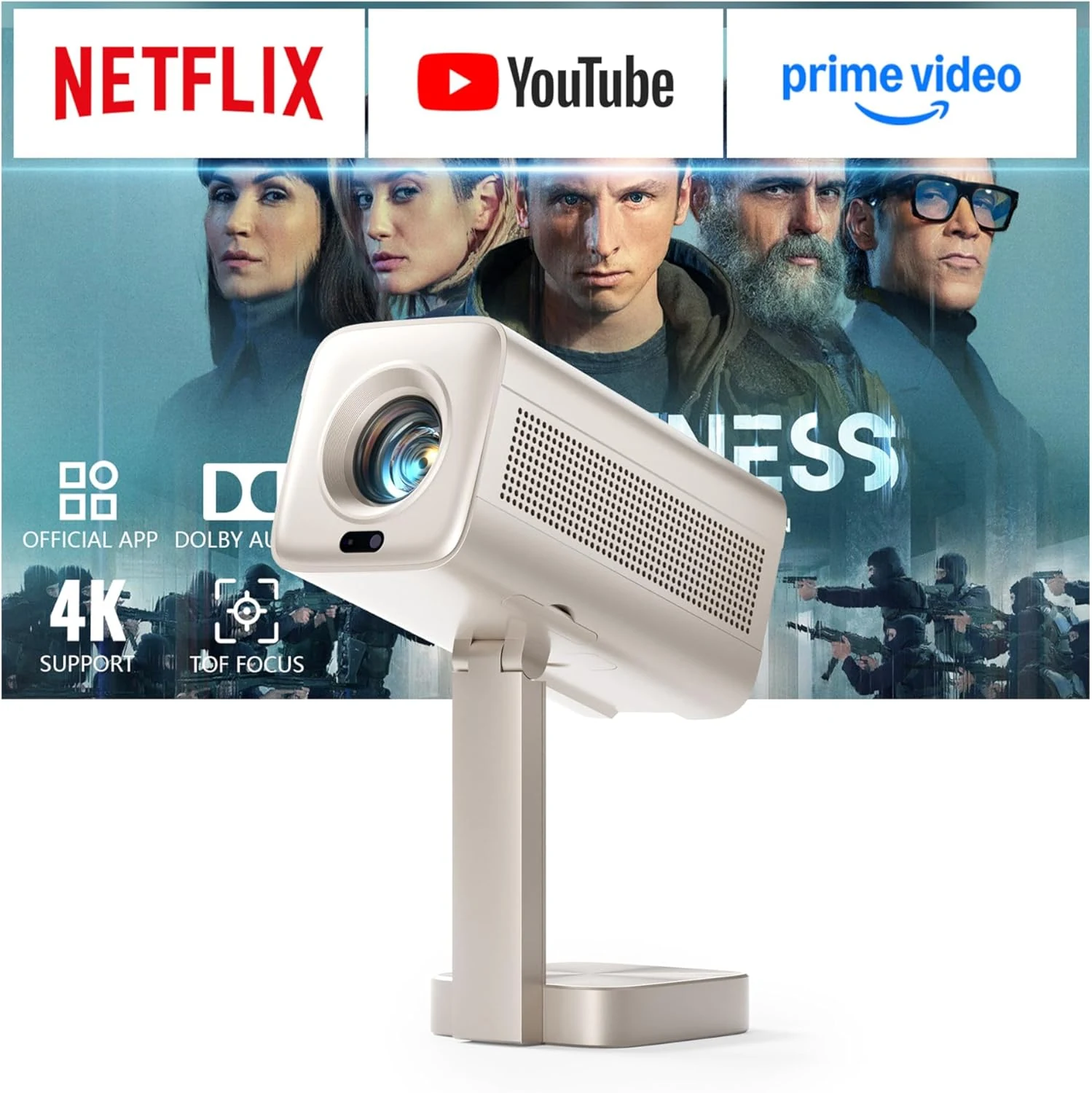 VOPLLS Mini Projector with WiFi and Bluetooth (K3)