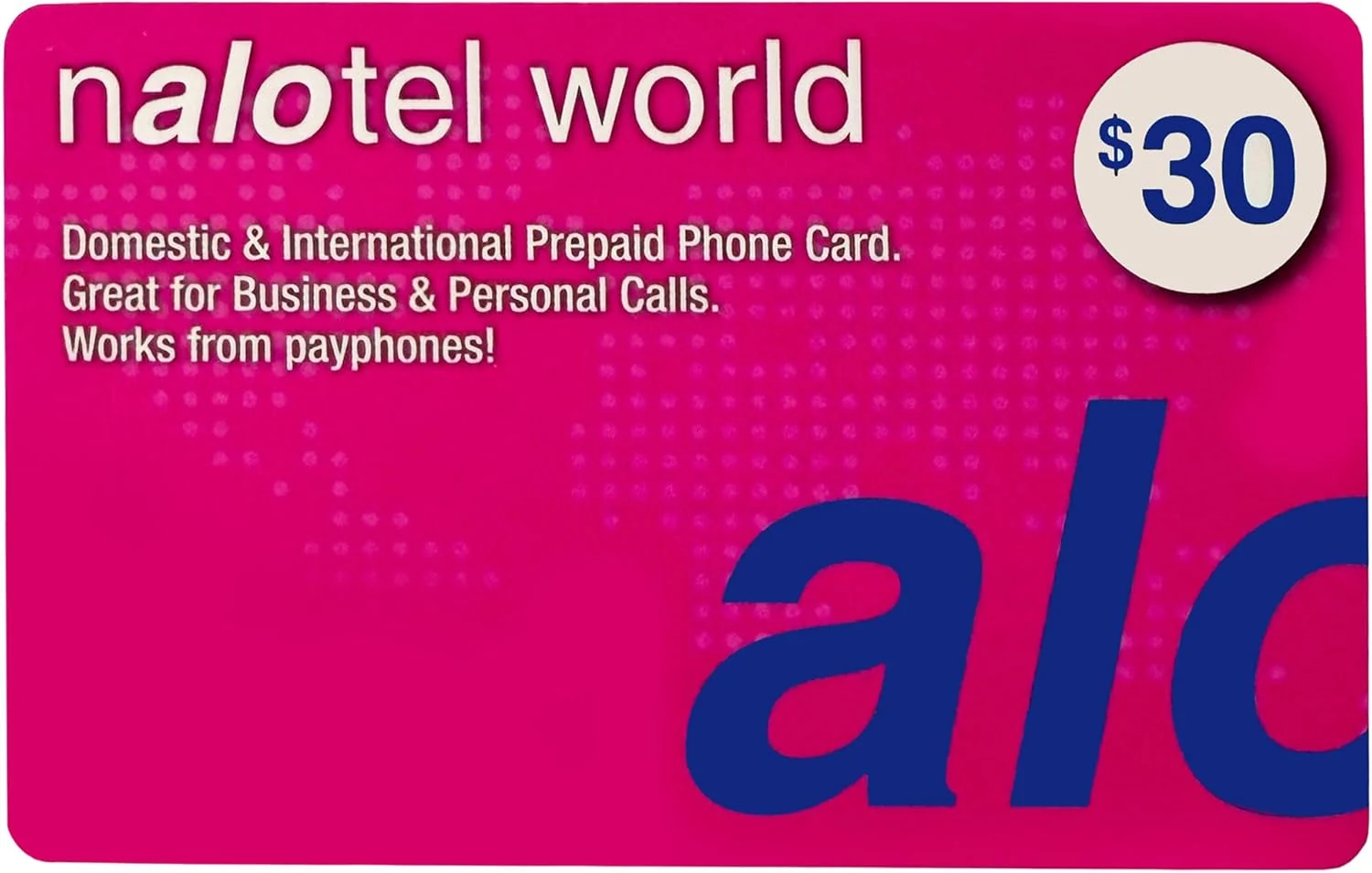 Phone Card for International & Domestic Calls, Prepaid Calling Card for Any Phones & Payphones | $30 USD