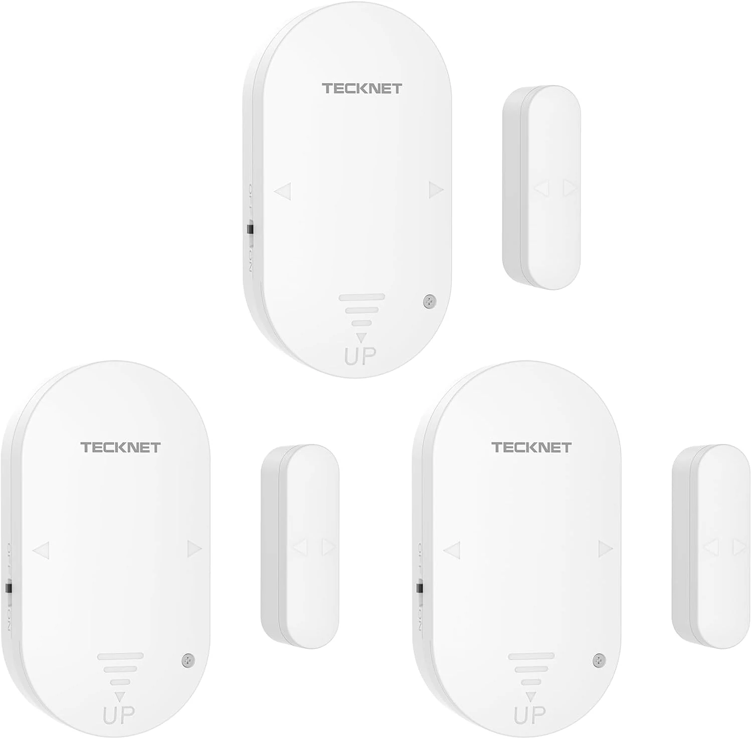 TECKNET Door Alarms for Kids Safety, Door Alarms When Opened (3 Pack)