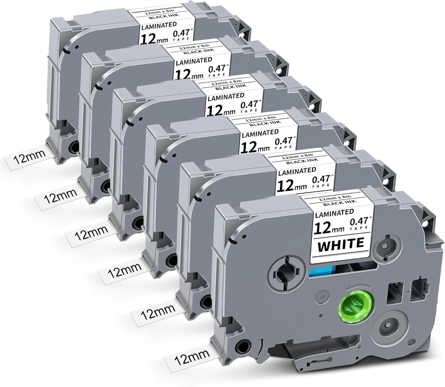 Tz-231 12mm 0.47 Laminated White Tze Label Tape Compatible for Brother