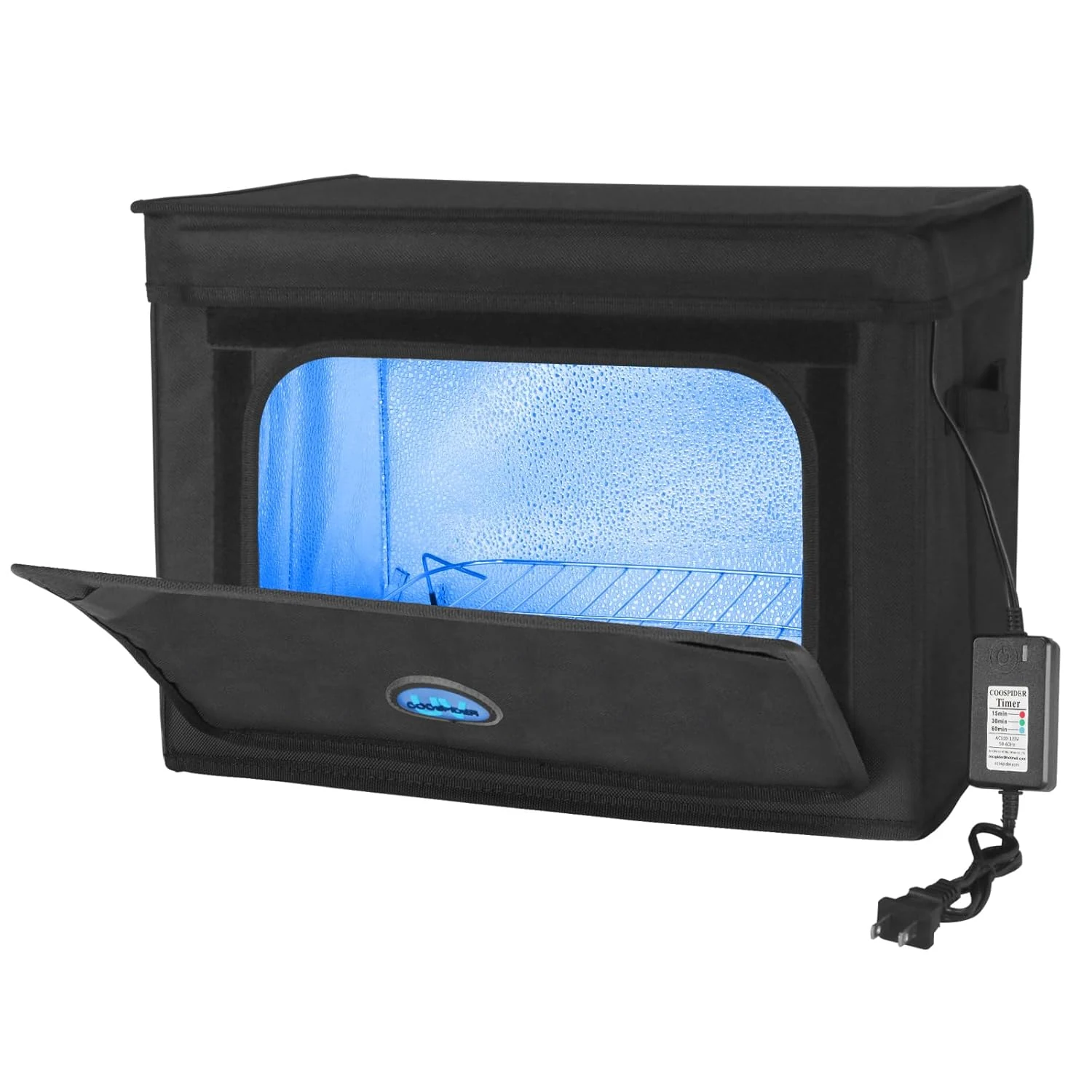 Large UVC Sanitizer Box with Ozone, Foldable Cleaner Bag with Timer (36L)