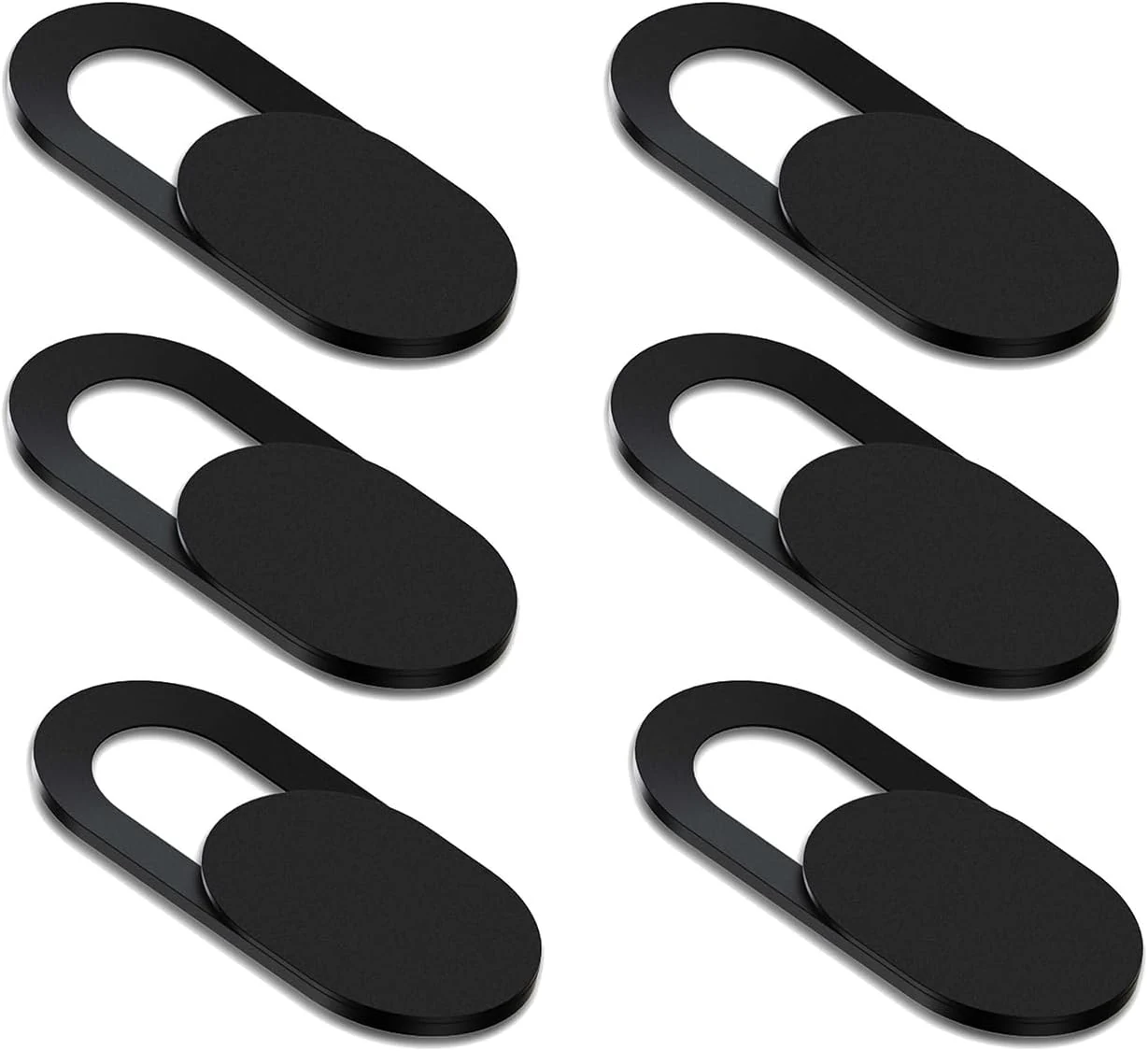 [6 Pack] Webcam Cover Slide 0.027in Ultra Thin Web Camera Cover (iBarbe)