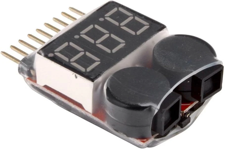 yueton Rc 1-8s Lipo Battery Tester Monitor Low Voltage Buzzer Alarm Voltage Checker
