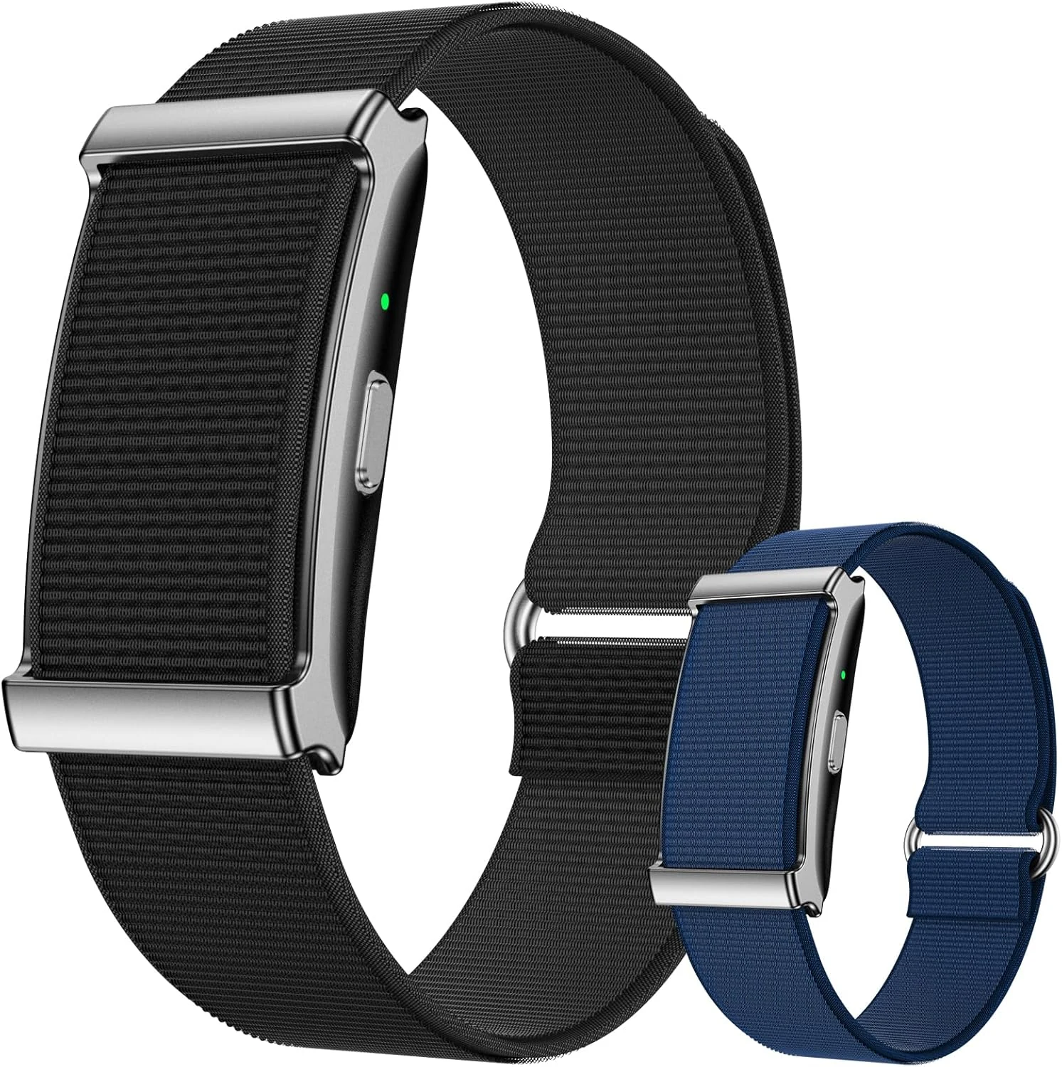 Smart Bracelet for Men Women, Health Activity Fitness Trackers with Continuous Heart Rate Monitor, 24/7 Sleep Tracking, 120+ Sport Modes, 30-Day Battery Life, Includes 2 Replacement Bands (Black)
