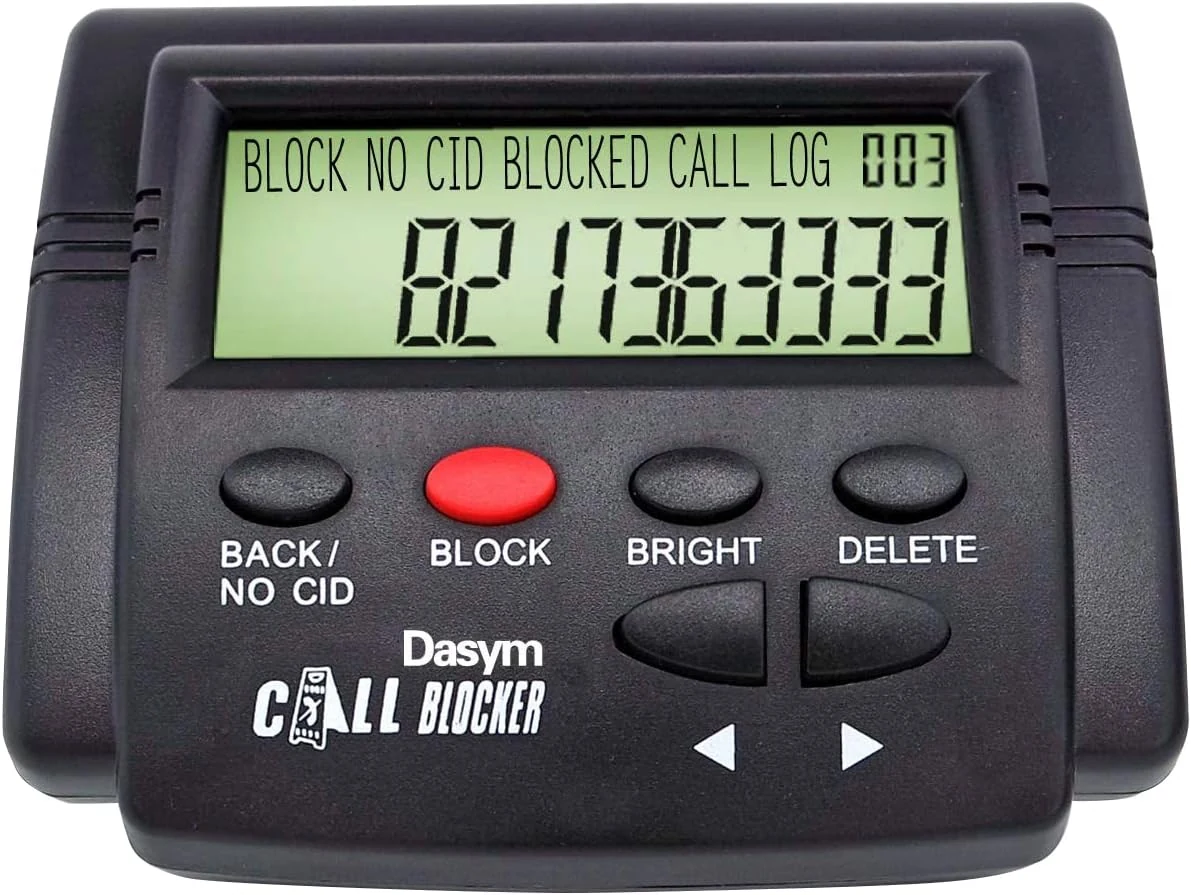 Sunydog call blocker for landline phones (2000-number storage, one-touch blacklist)