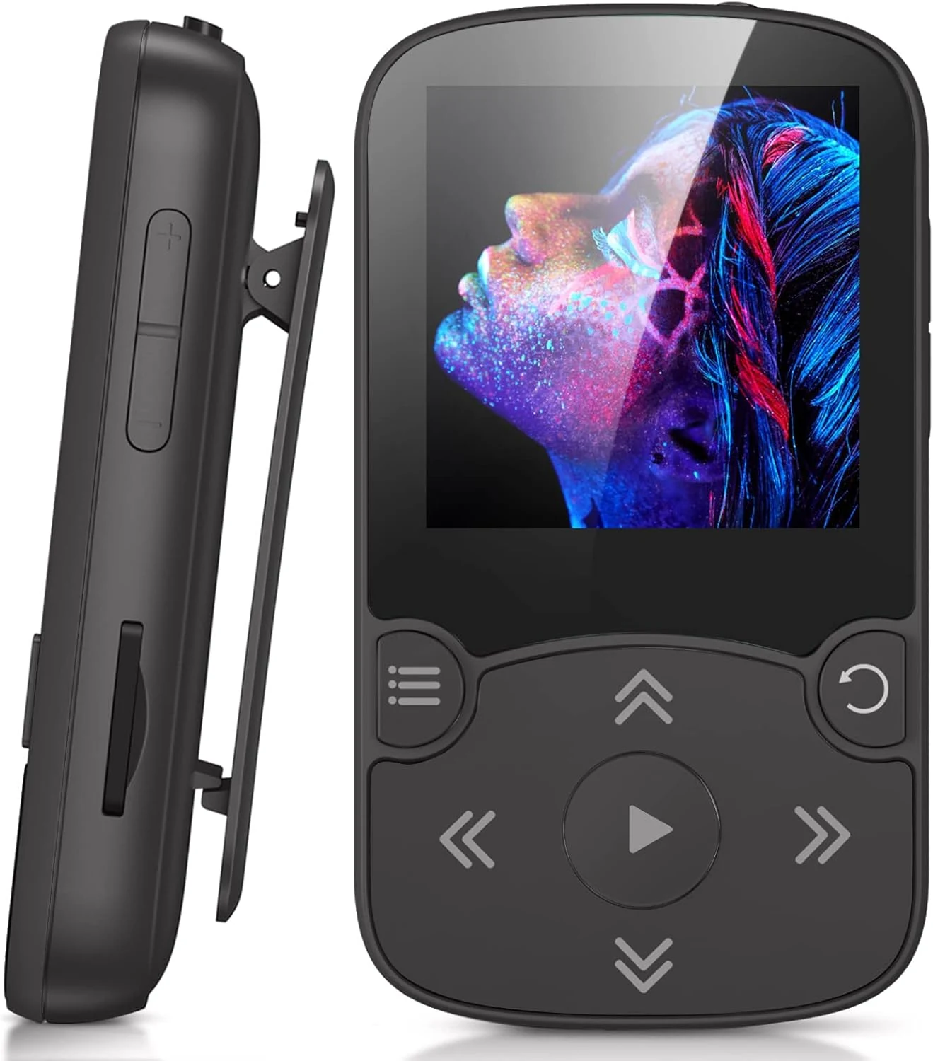 AGPTEK 64GB MP3 Player with Clip, A65 Bluetooth 5.3 Lossless Sound