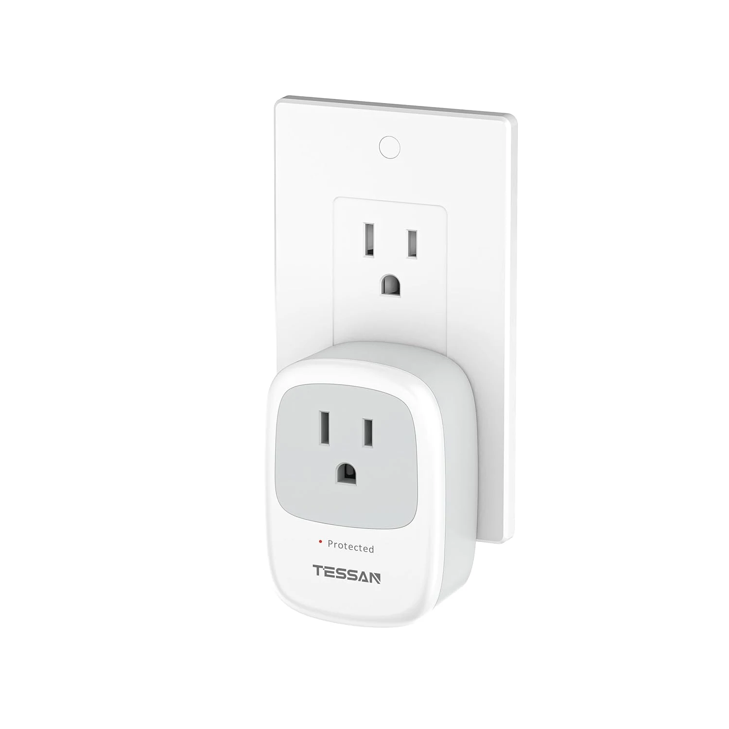 TESSAN Single Plug Surge Protector (1050 Joules, 1875W Max)