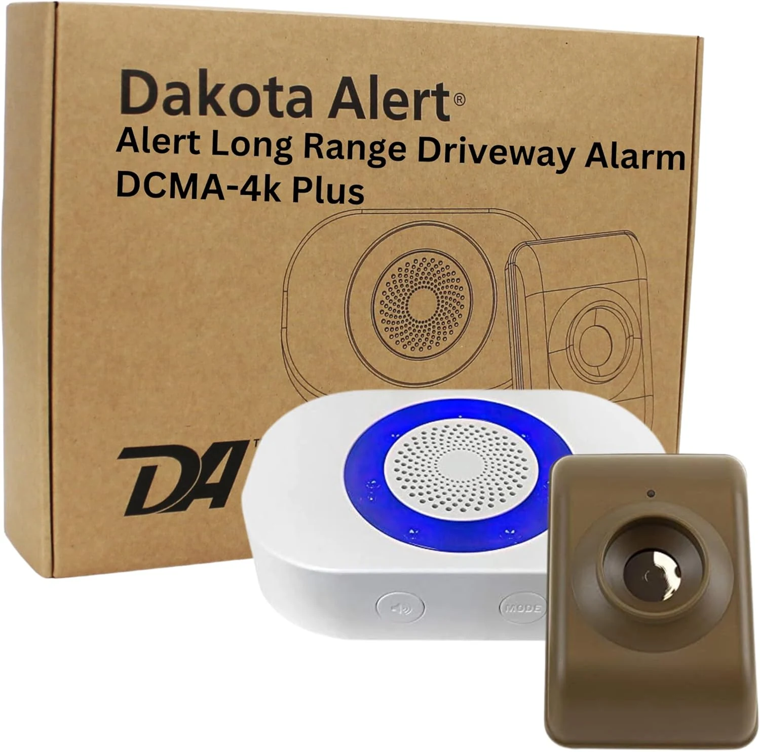Dakota Alert Long Range Driveway Alarm Motion Detector (DCMA-4k Plus)