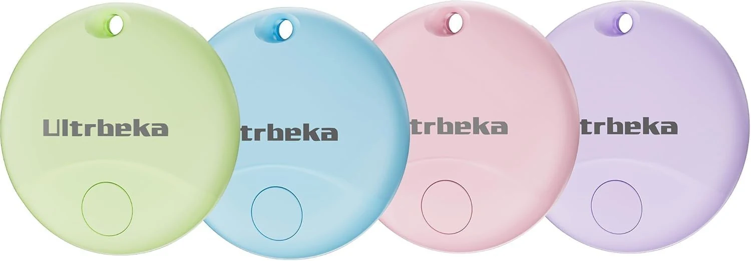 Ultrbeka Air Tracker Tag 4 Pack Bluetooth Item Finder for iPhone (MFi Certified)
