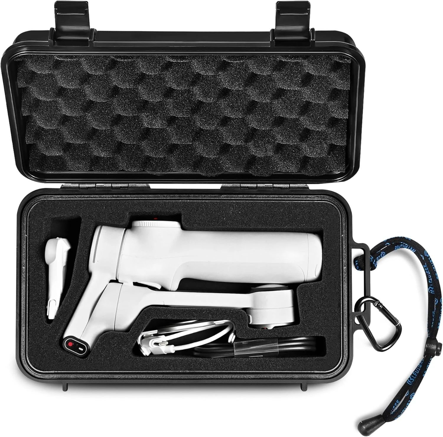 Lekufee Travel Waterproof Hard Case for Insta360 Flow 2 Pro,AI Tracker,Spotlight,and other Accessories (Case Only)