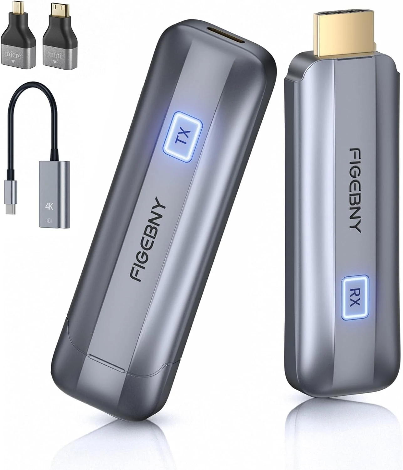 Wireless HDMI Transmitter and Receiver 4K FIGEBNY Wireless HDMI Extender (L30)
