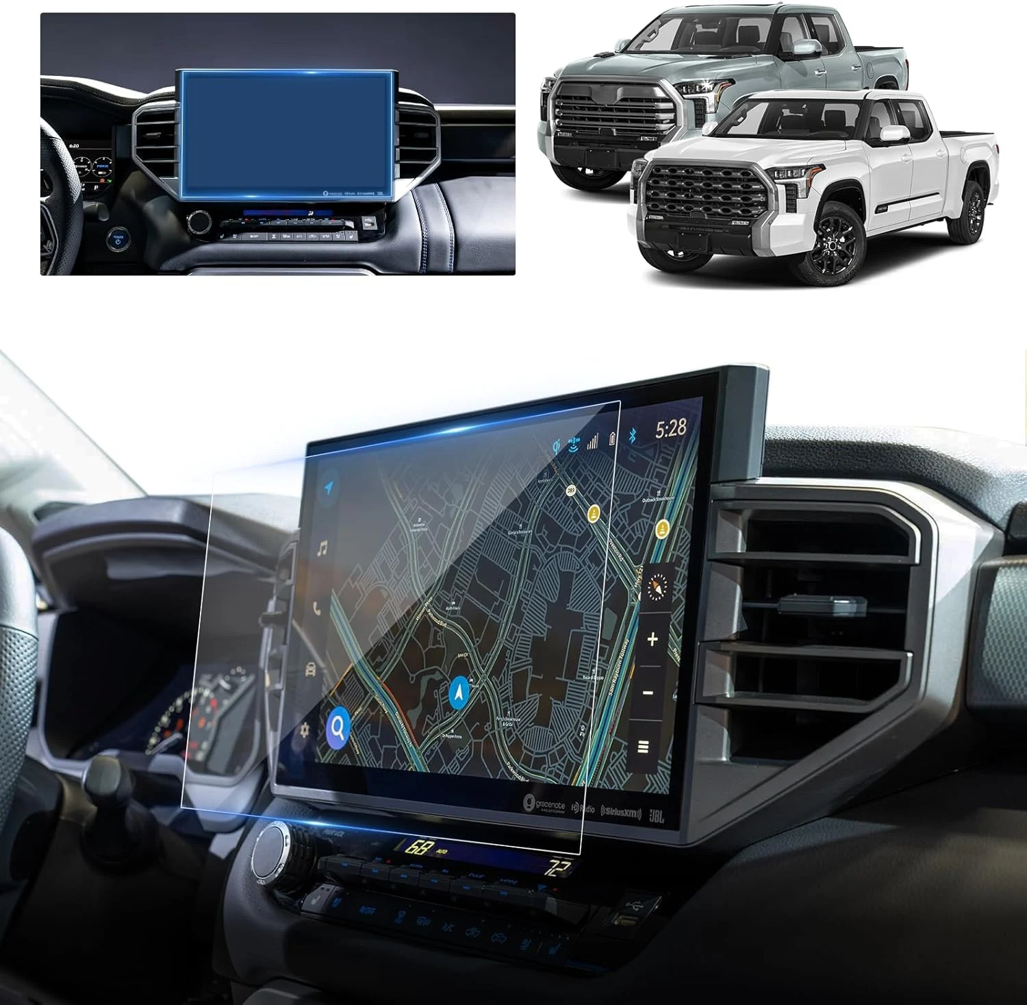 2024 Tundra Screen Protector for 2022-2026 Tundra/Sequoia 3rd Gen 14 inch Touchscreen (BSTW)