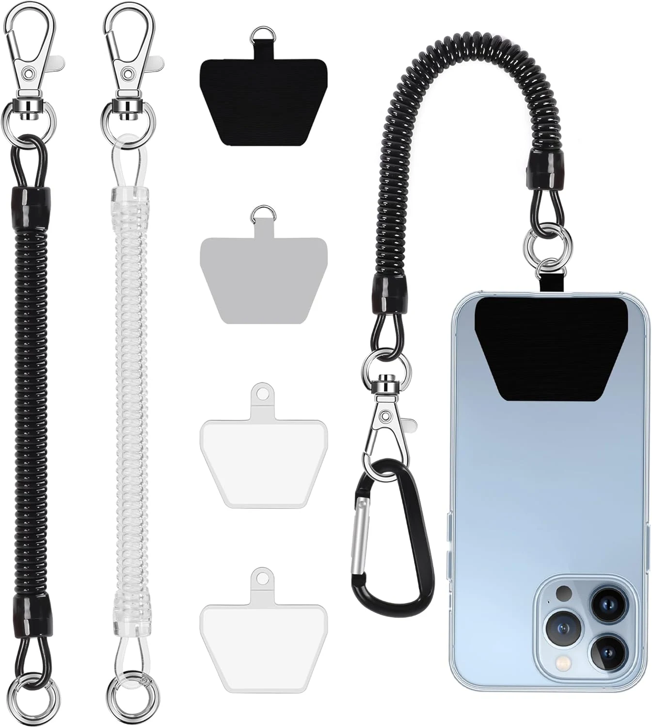 takyu Phone Leash with Phone Tether Tabs for Outdoor Skiing Hiking Cycling Climbing