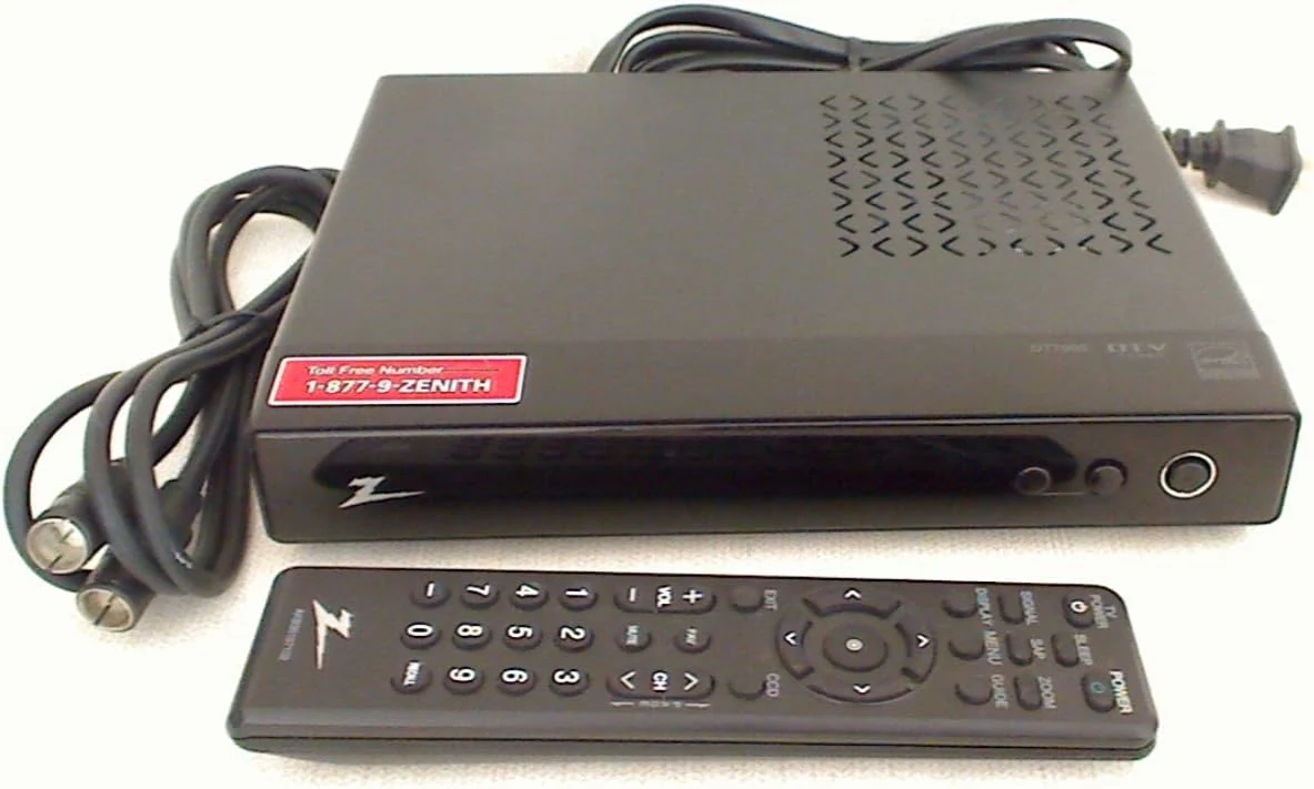 Zenith Digital Tuner TV Converter Box DTT900