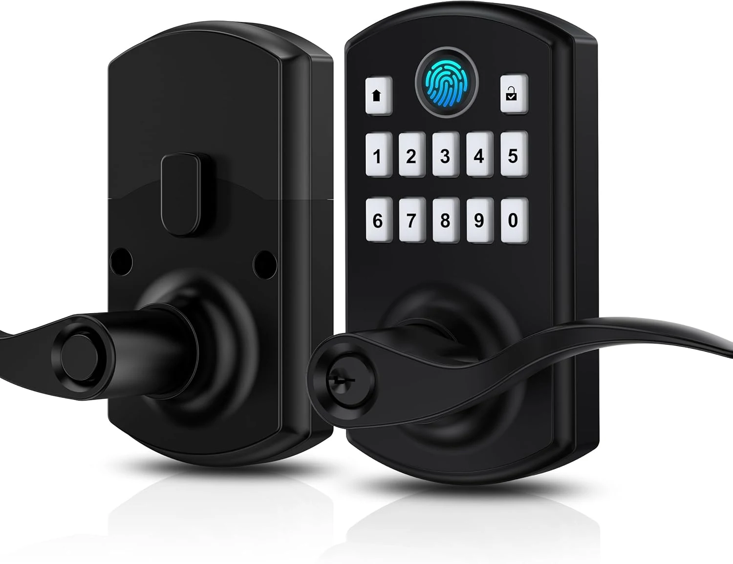 Hidalife Fingerprint Keypad Door Lock with Handle, Keyless Entry Door review