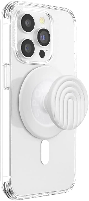PopSockets Phone Grip for MagSafe, Magnetic Holder, Phone Stand, Boho - Coconute Creme