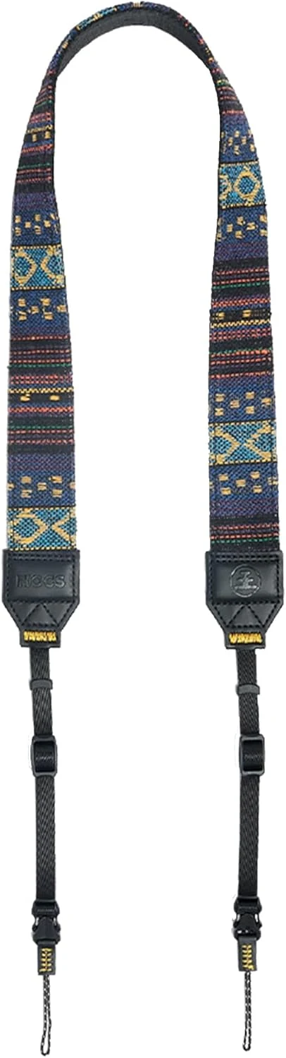 Nocs Provisions NocLoc Woven Tapestry Strap, Binocular & Camera Carry Accessory for All‑Day Comfort Hold - Midnight