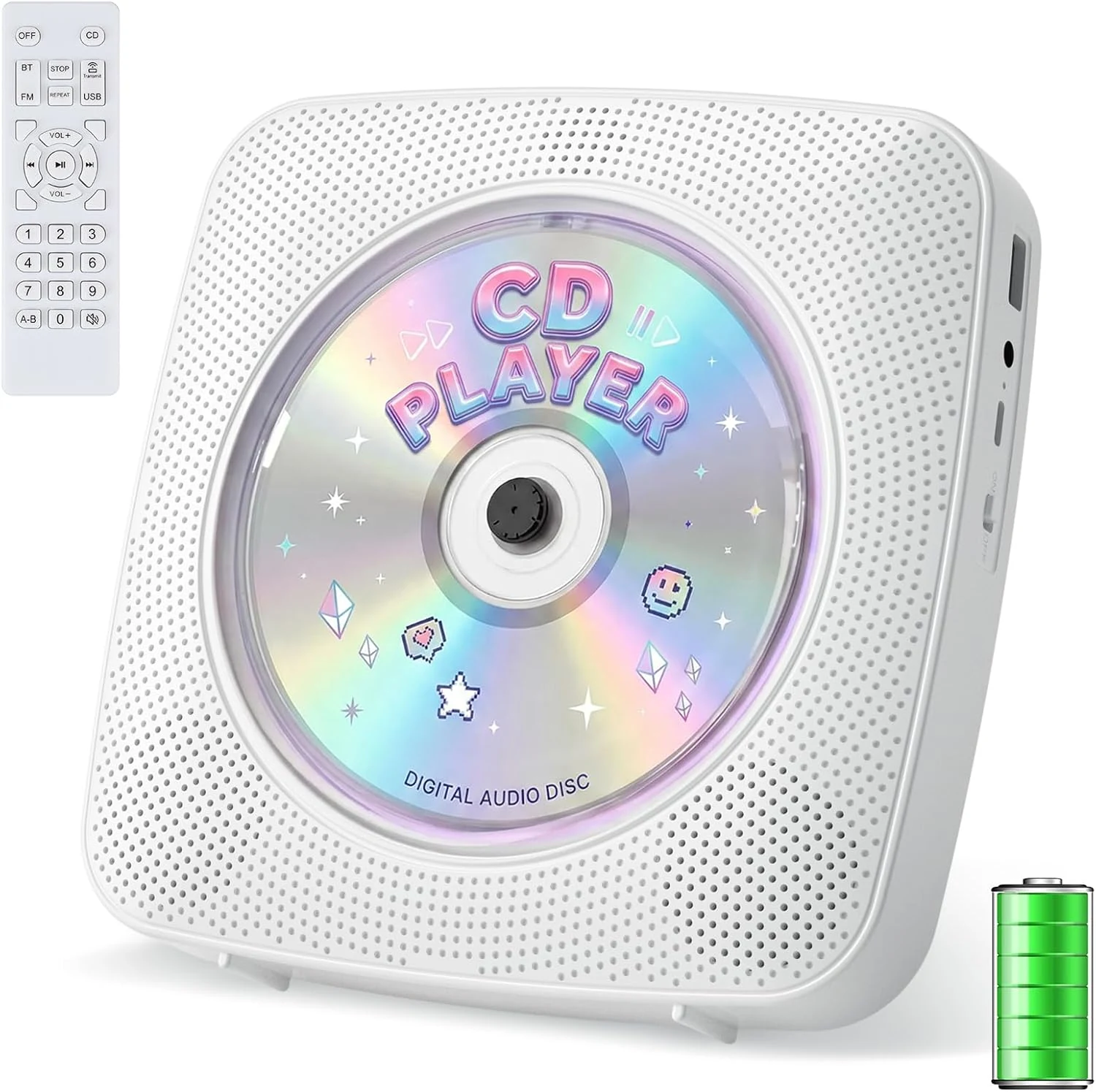 CD Player Portable Bluetooth Rechargeable: CD Players for Home with review