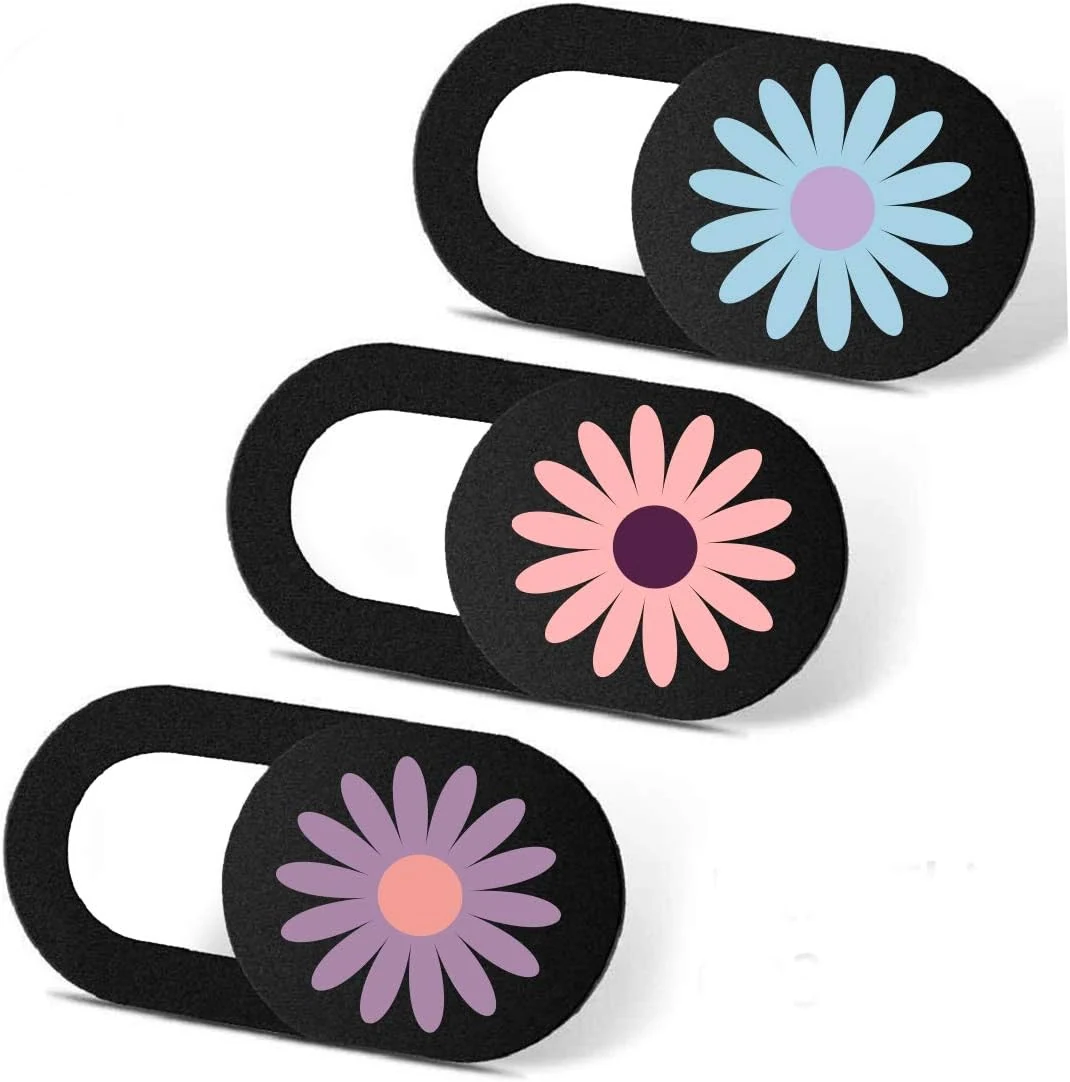 Laptop Camera Cover Slide 3 Pack Ultra Thin Slide Laptop Camera Cover (Daisy)