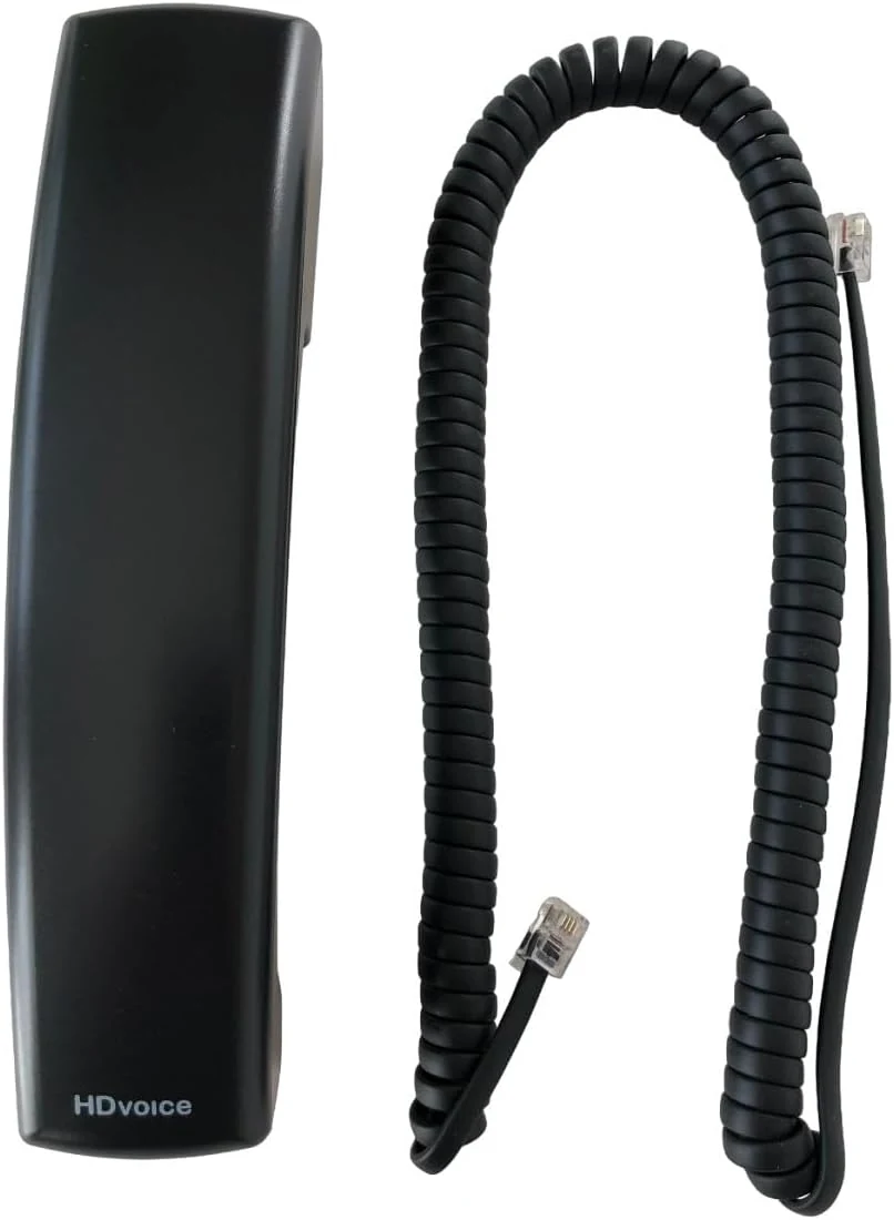 The VoIP Lounge Replacement HD Voice Handset with Curly Cord for Polycom VVX Series IP Phones