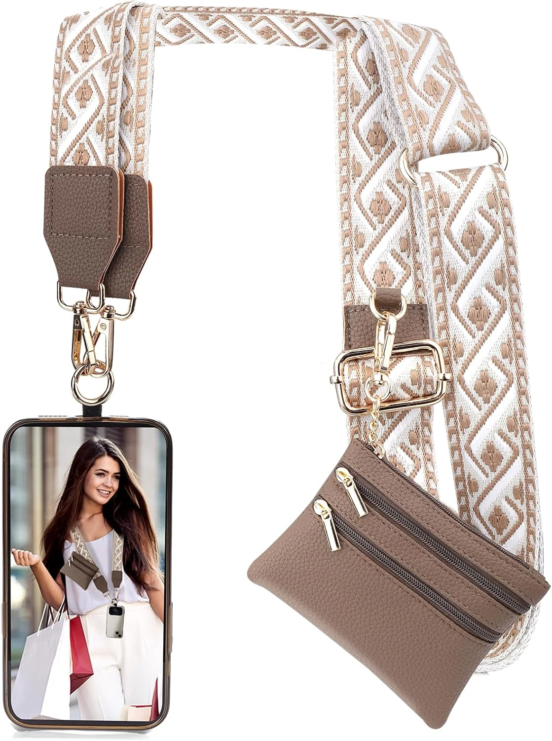 XANGNIER Clip and Go Strap for Phone with Wallet Crossbody, review