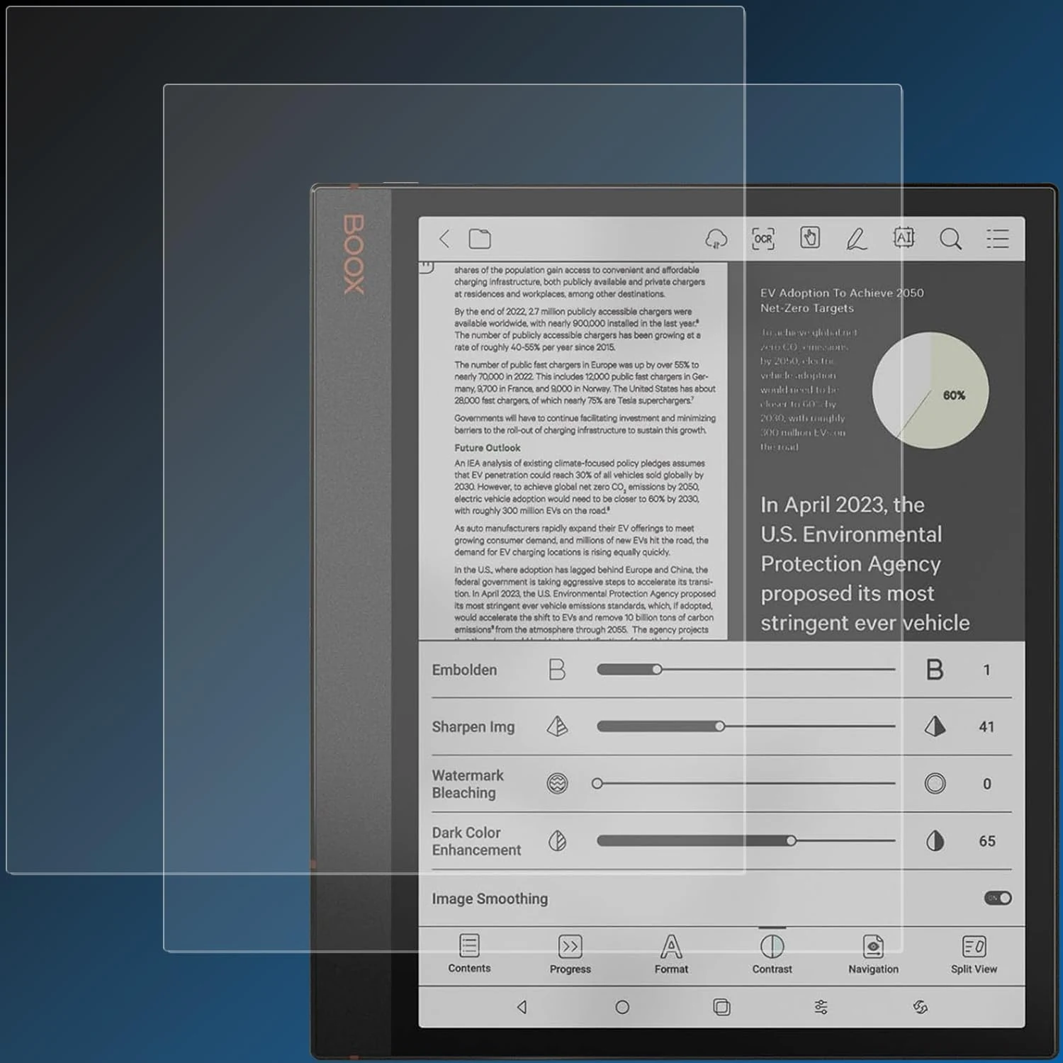 Anti-Glare (Matte) Screen Protector Designed for Onyx Boox Note Air 5 C/Note Air 4 C/Note Air 3 C