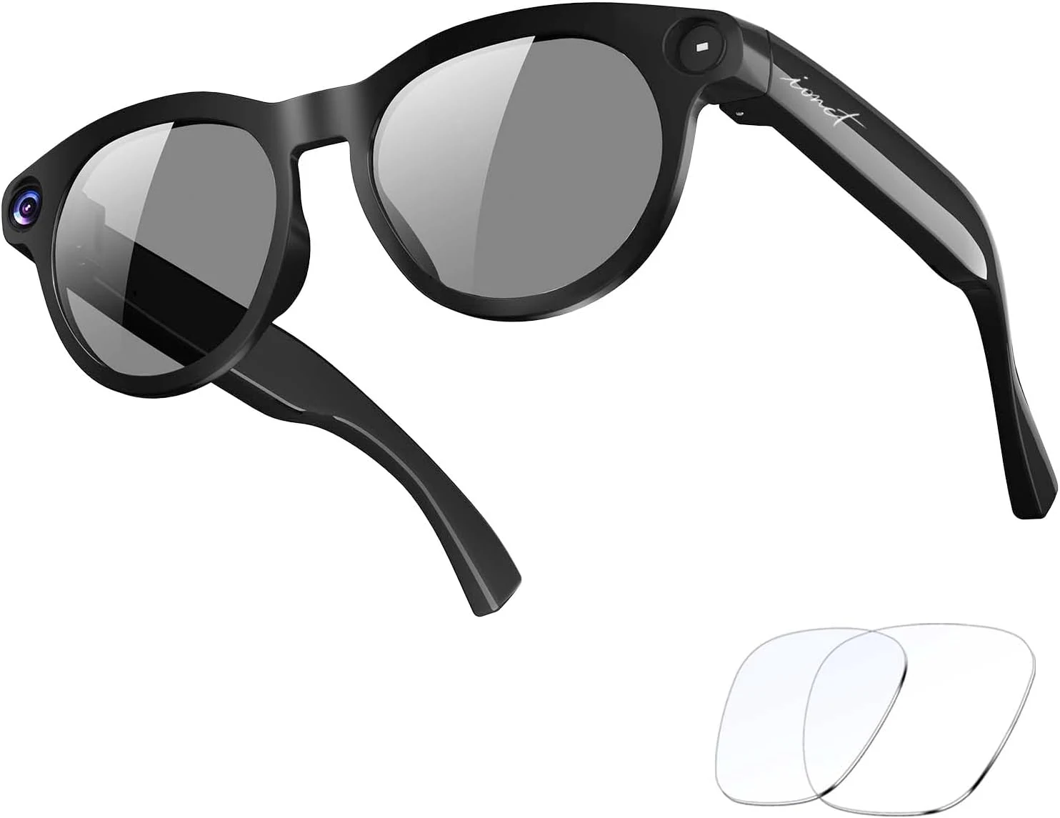 AI Smart Glasses with Camera and Audio, 8MP HD Bluetooth Camera Glasses