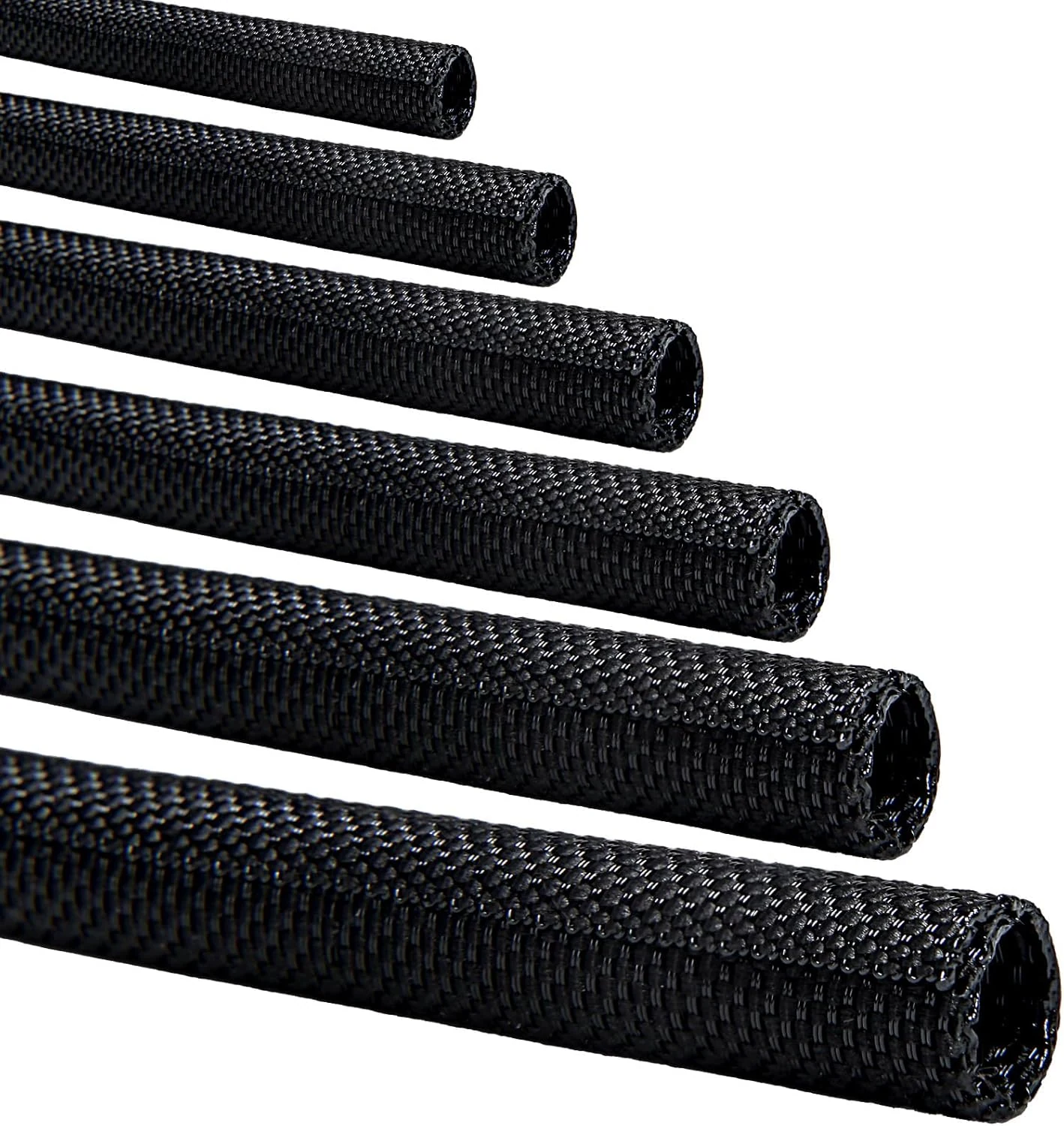 Split-Sleeve Wire Loom for High-Temperature Automotive Harness and Home Cable Management (25ft - 1/2 inch)